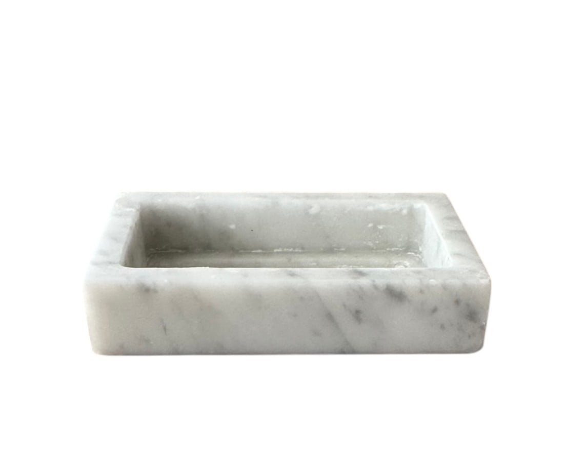 Carrara Marble Soap Dish - 2