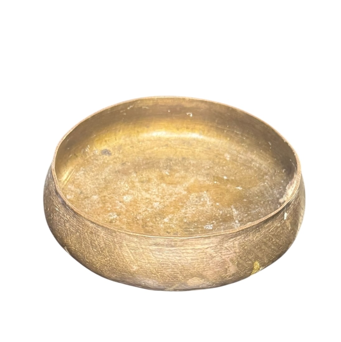 Antique Brass Bowl - 2