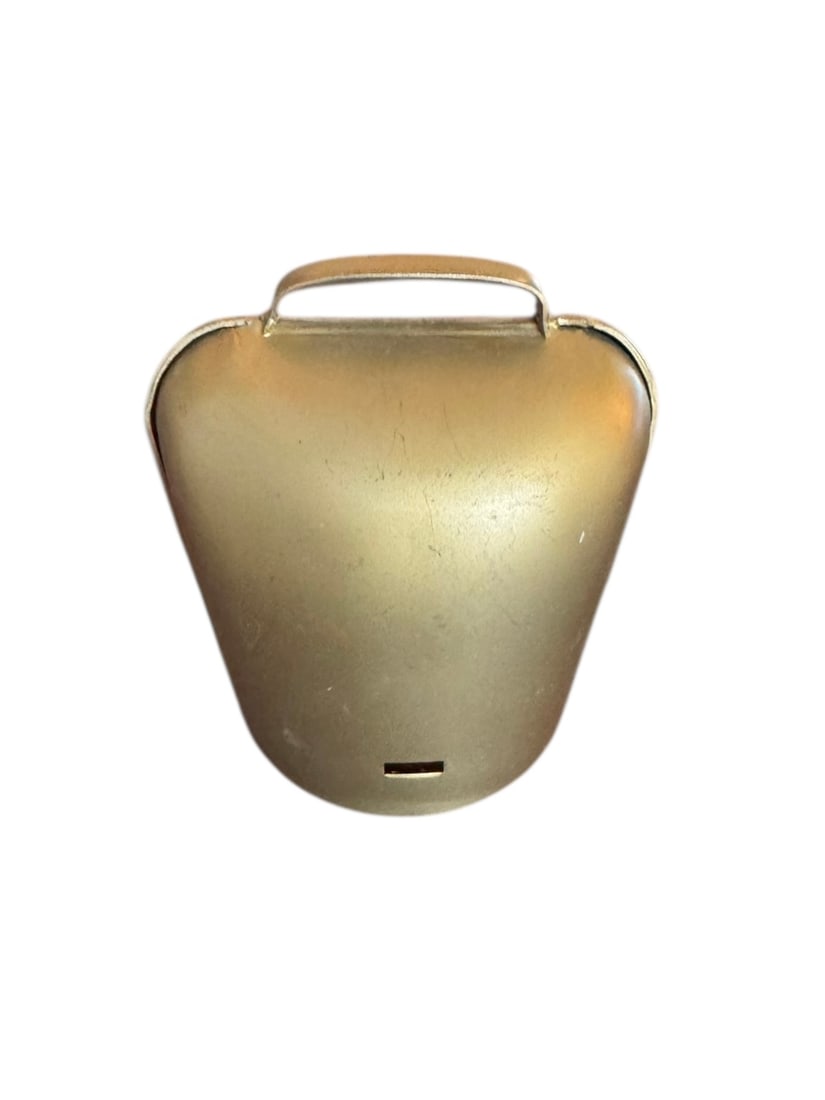 Painted Brass Cow Bell - 3