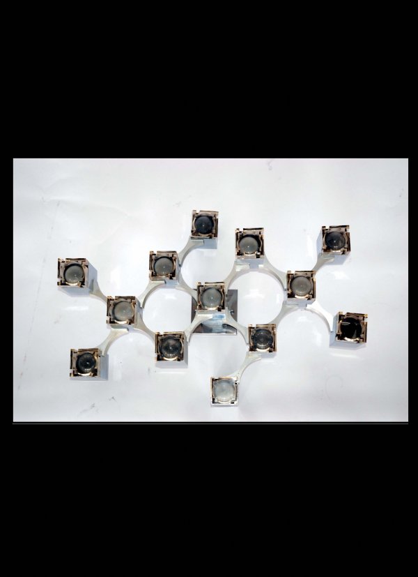 "Gaetano Sciolari, Ceiling Light ""Cubic"", for S