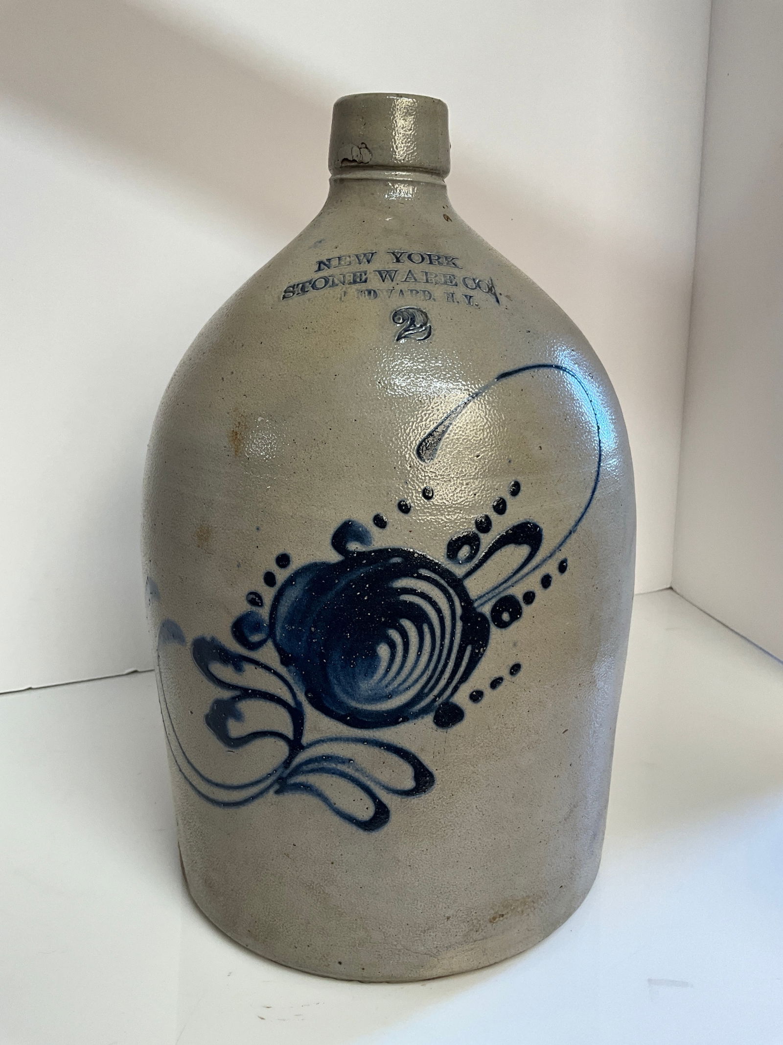 Two Gallon Stoneware Jug, New York Stone Ware Co., Fort Edward N.Y (1 of 10)
