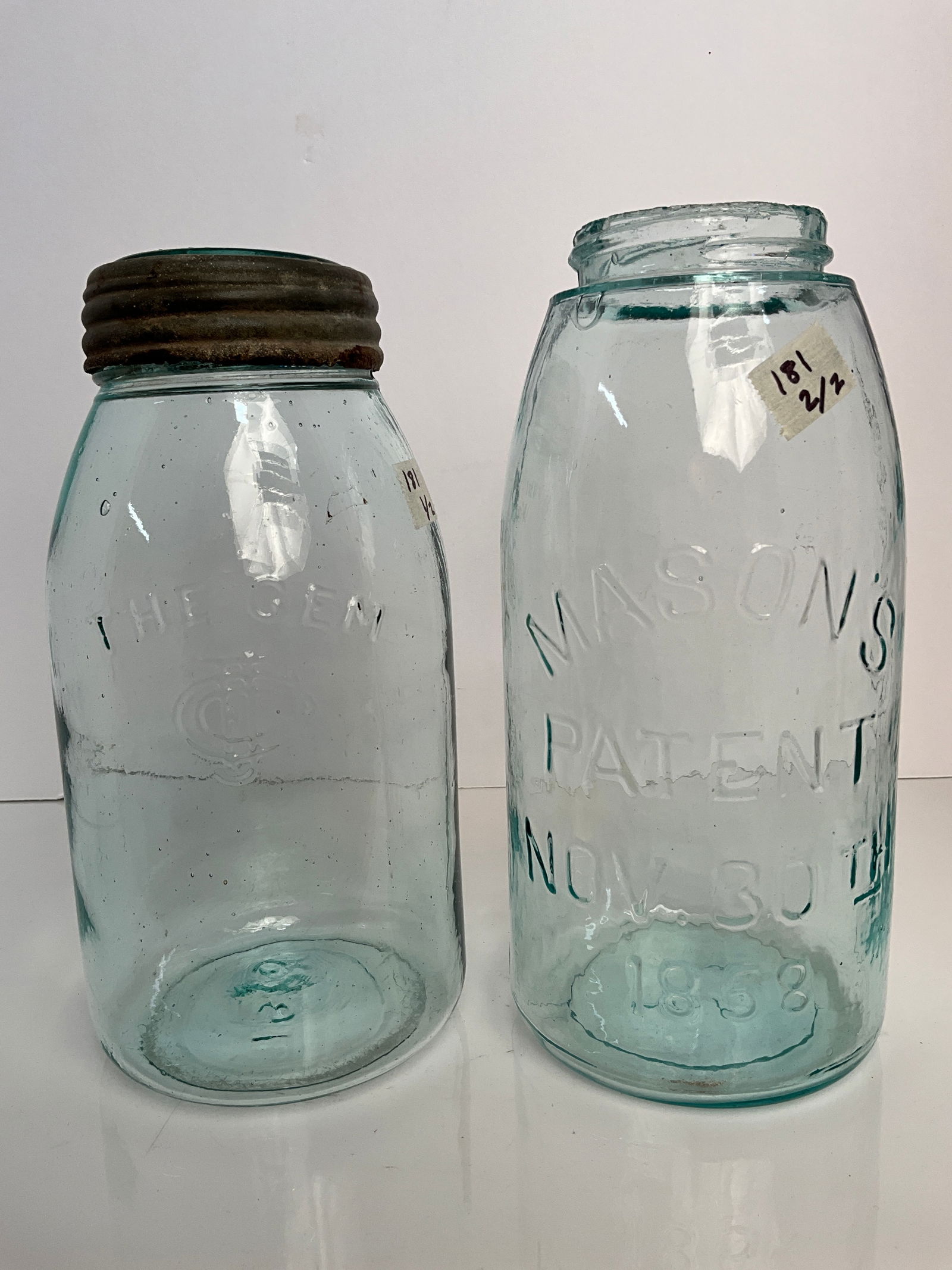 Two Different Half Gallon Fruit Jars (1 of 6)