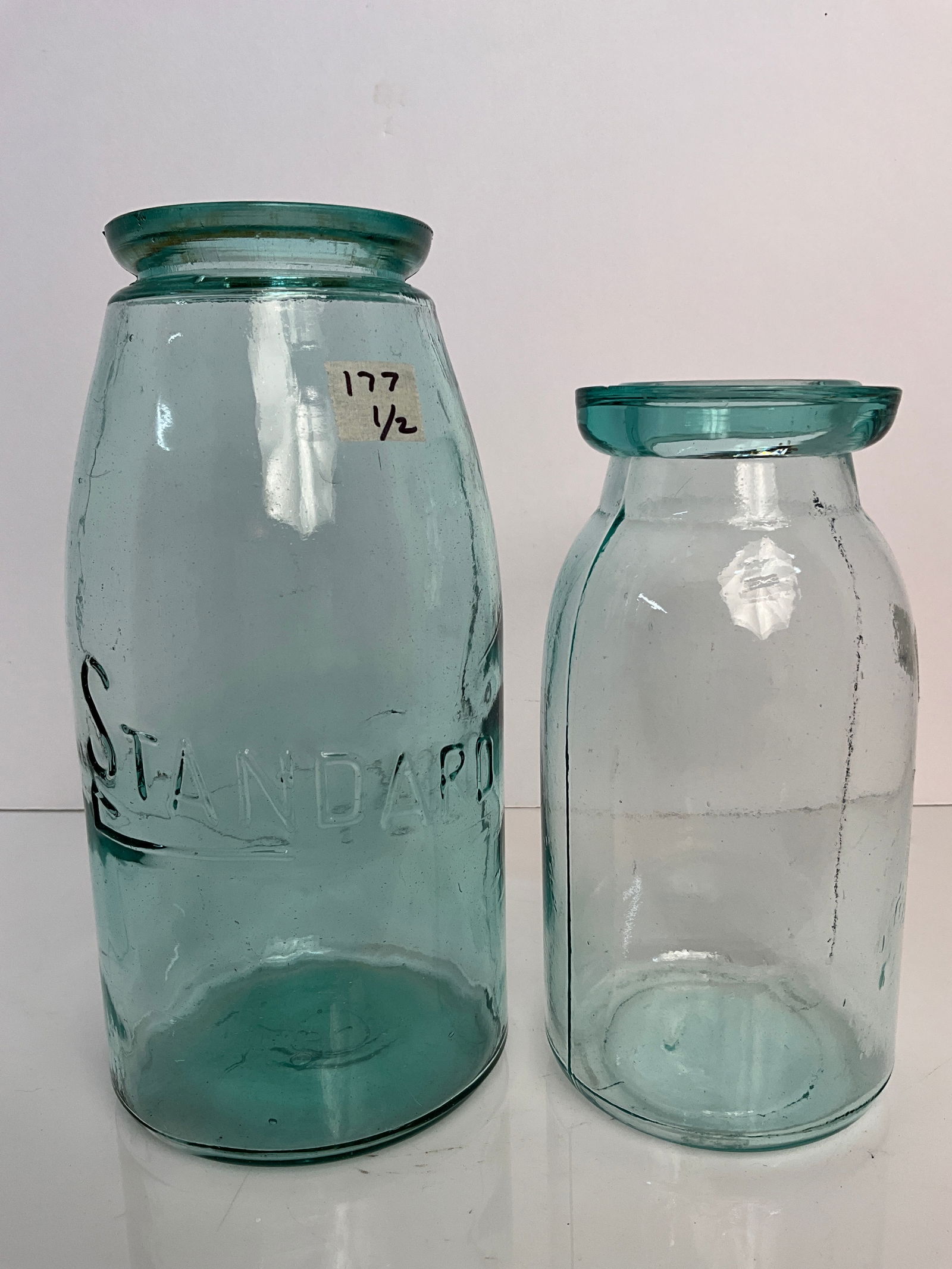 Two Different Wax Sealer Fruit Jars (1 of 4)