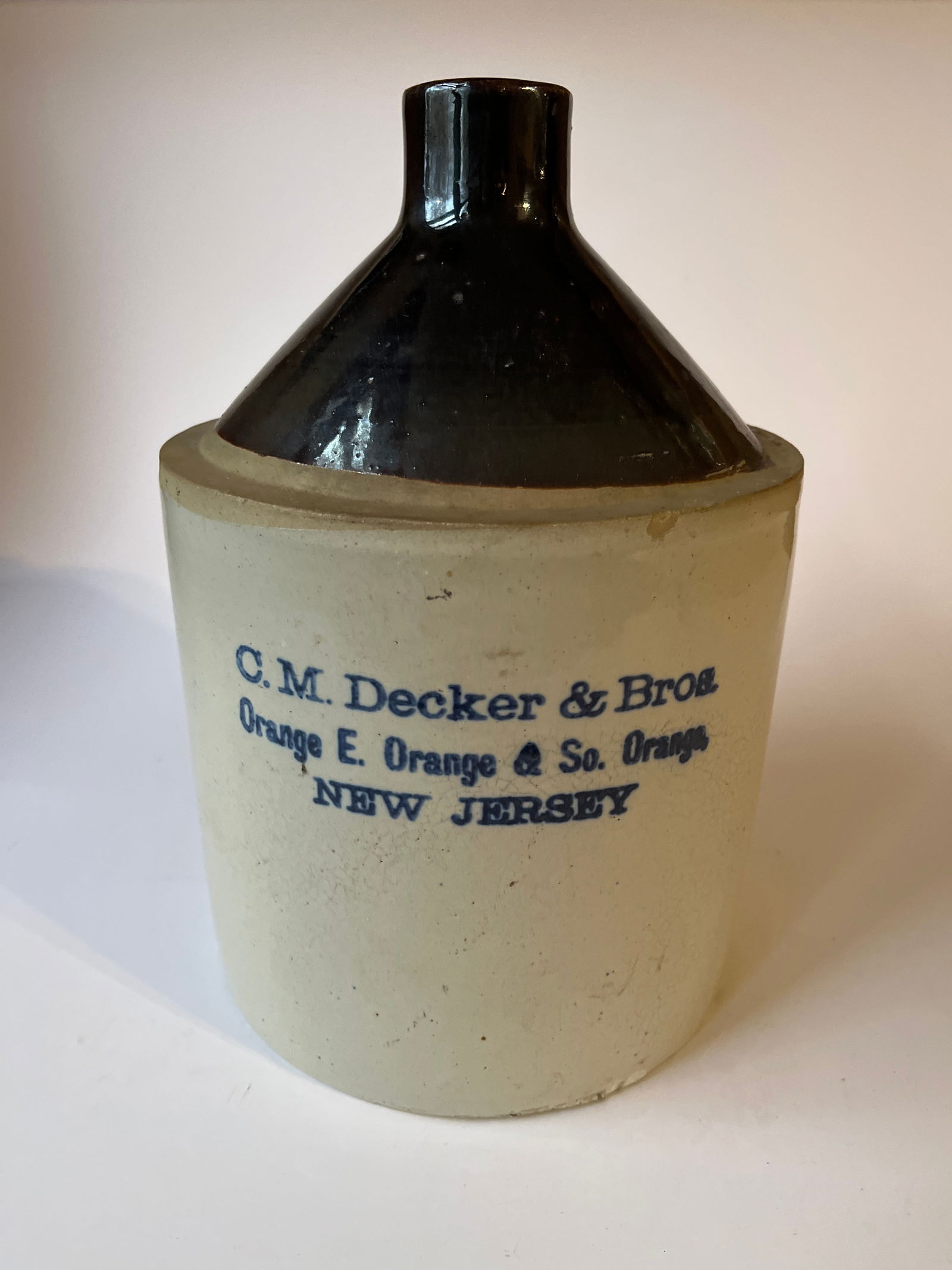 C.M. Decker & Sons Orange E. Orange & So. Orange New Jersey Jug (1 of 4)