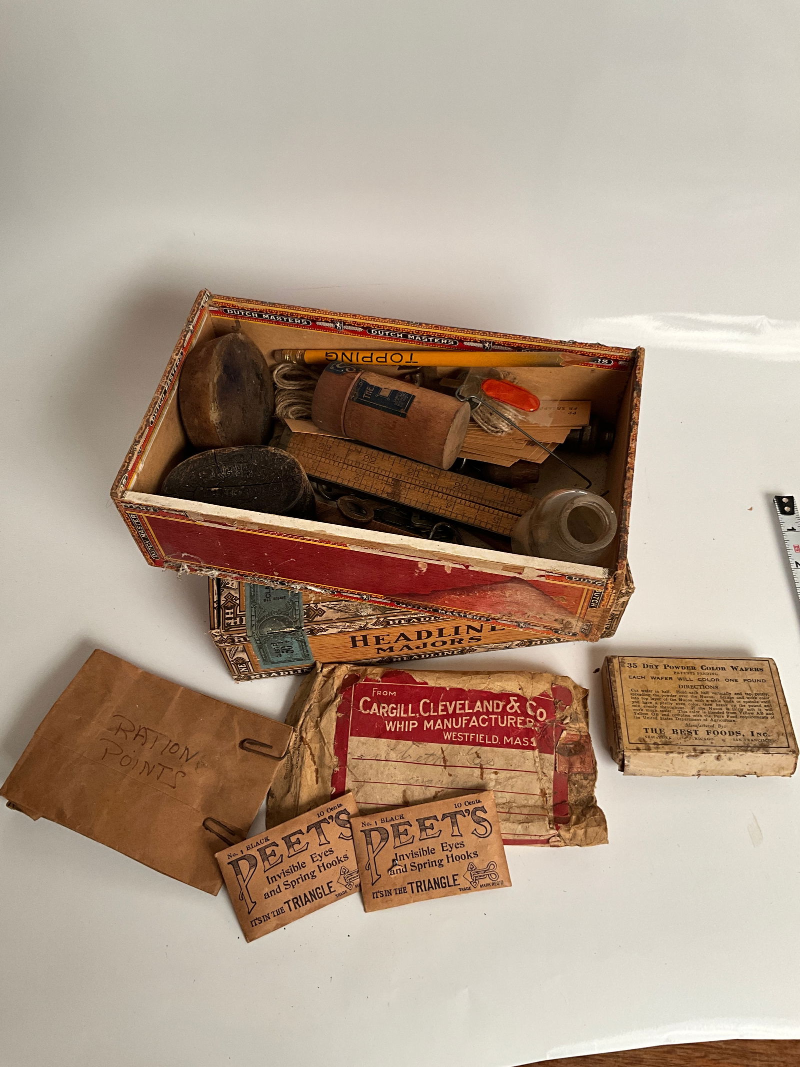 Cigar box full of miscellaneous items (1 of 6)