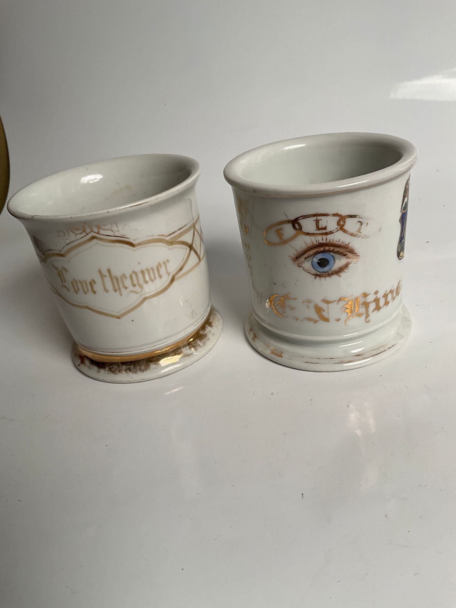 2 - 1900s Shaving Mugs - Victorian Mugs (1 of 6)