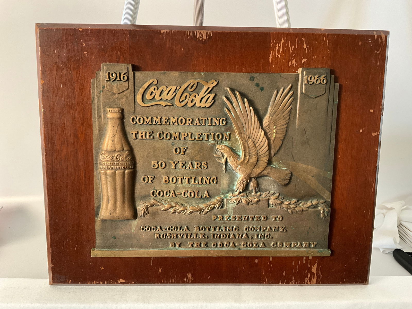 RARE Coca-Cola Soda 1966 Coca-Cola Commemorating 50 Years of Bottling, Rushville, Indiana Coca-Cola (1 of 3)