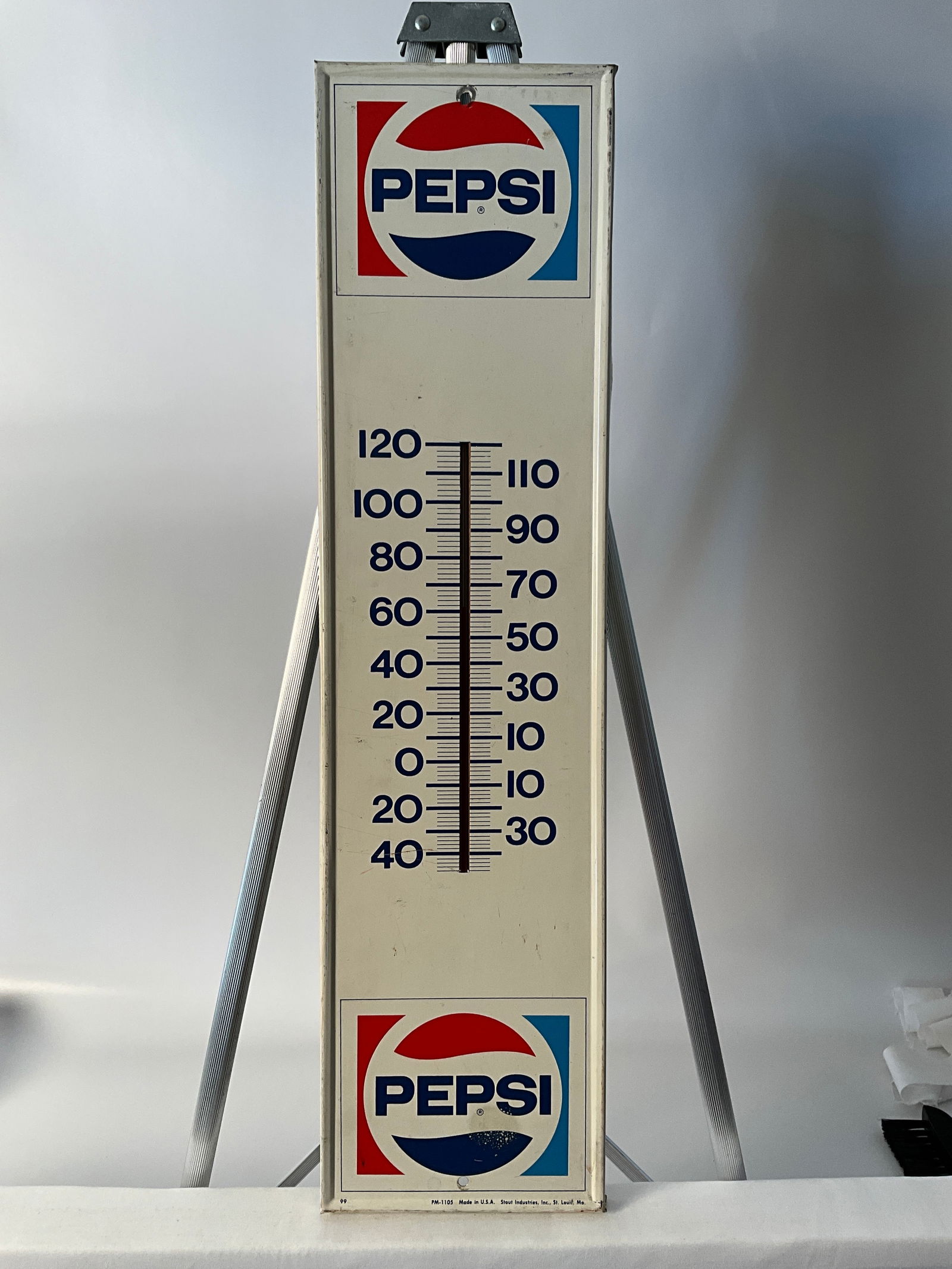 Metal Pepsi Advertising Thermometer (1 of 5)