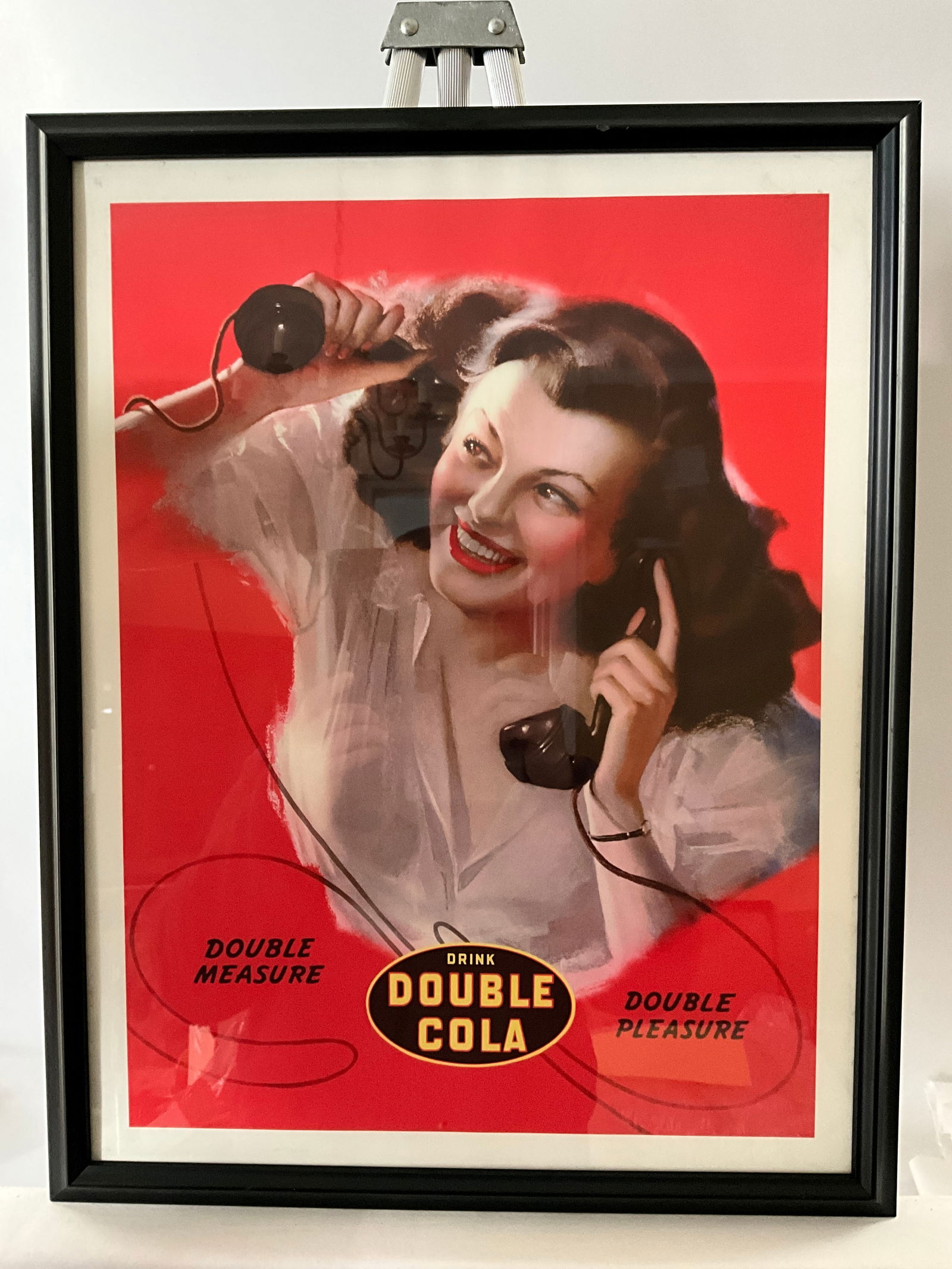 Drink Double Cola Soda Advertising Sign- Double Measure, Double Pleasure (1 of 4)