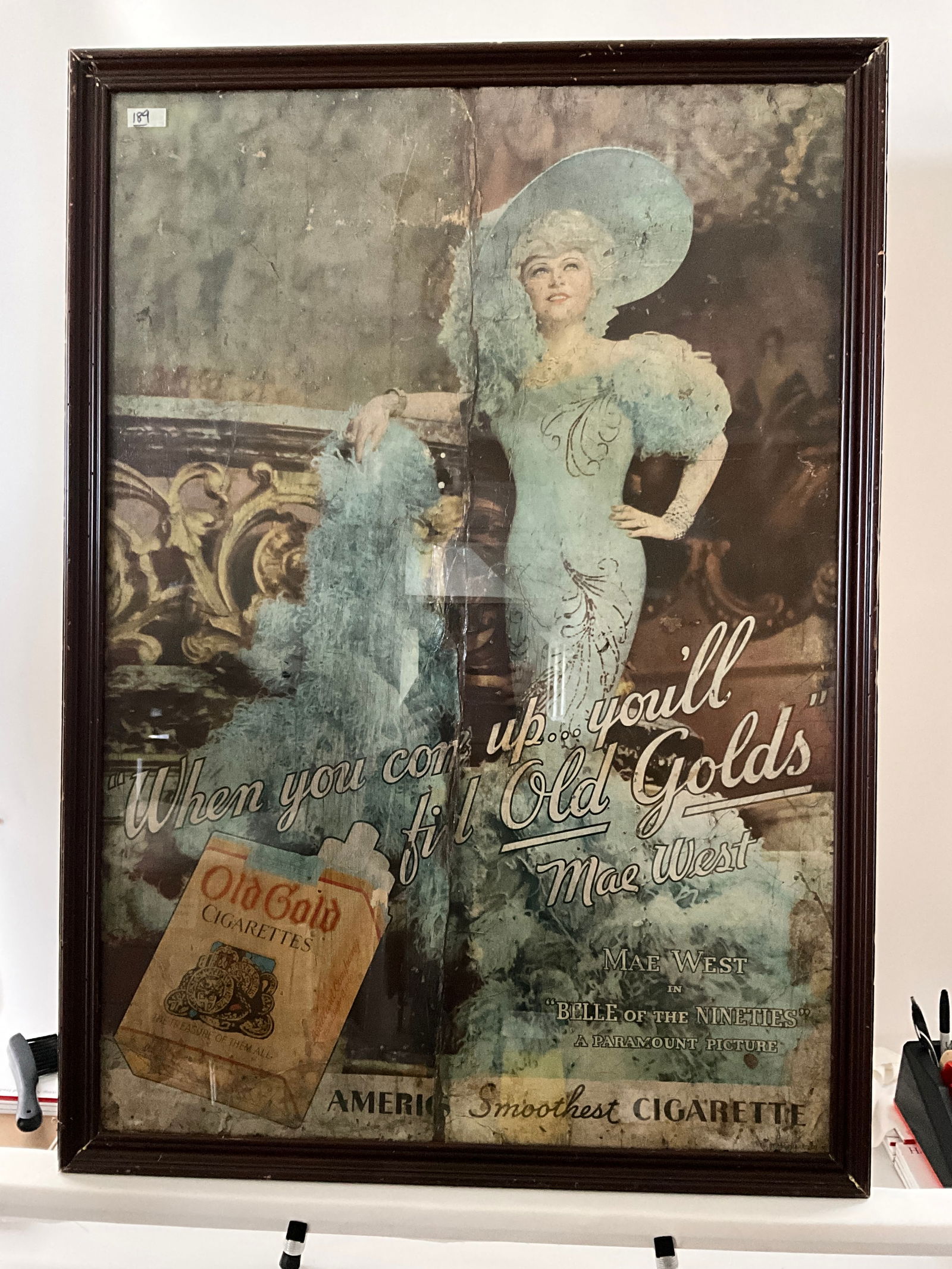 Very Large Mae West Cigerette Advertising piece (1 of 9)