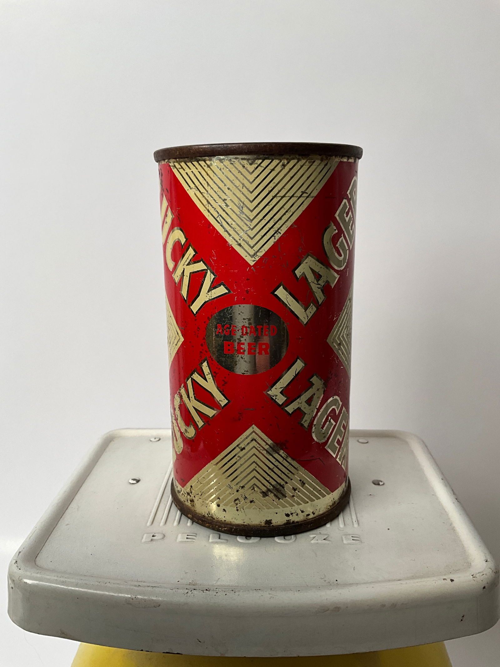 Lucky Lager Flat top Beer Can 1950s (1 of 6)