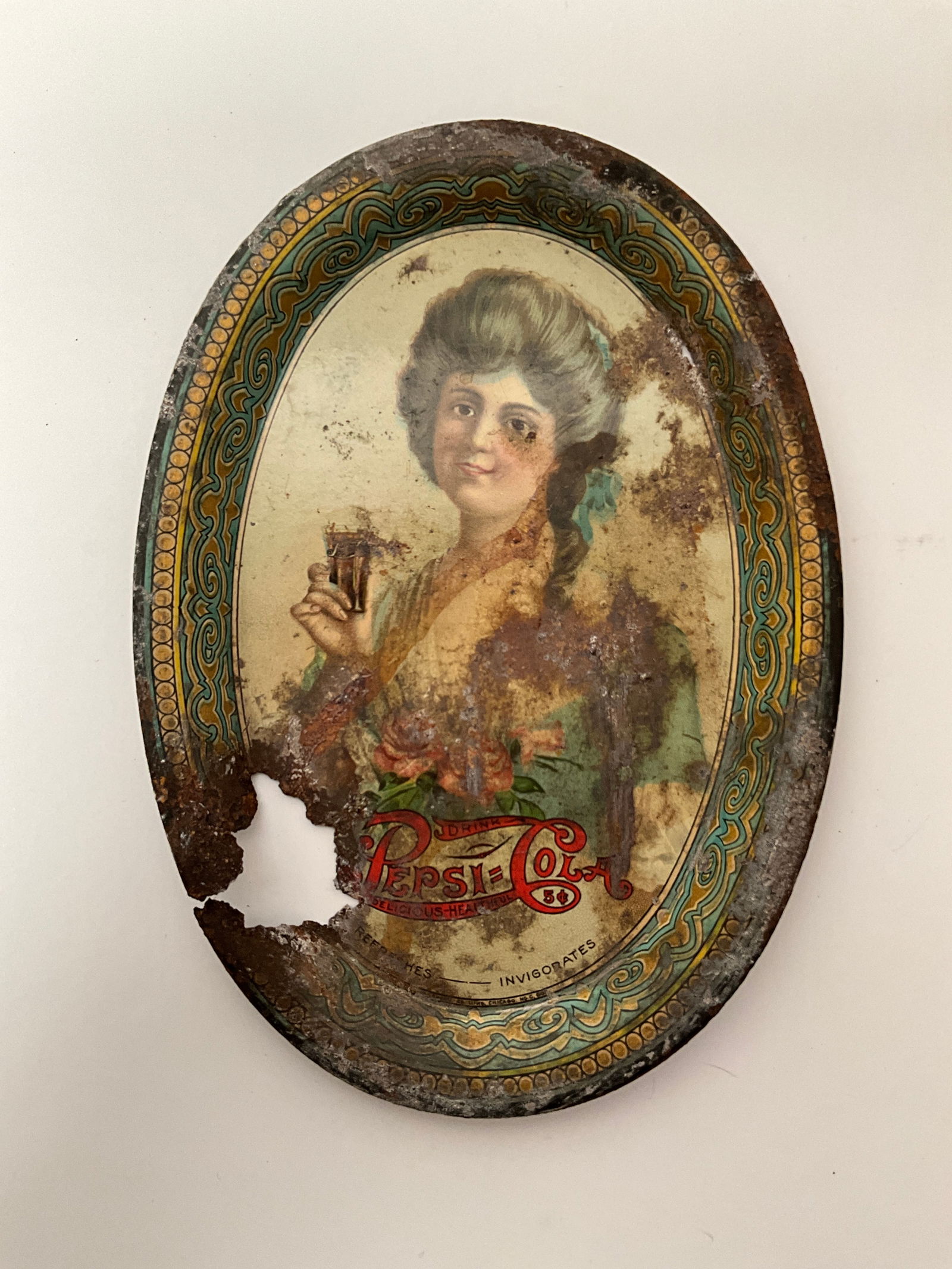Early  Rare 1900s Pepsi Cola Tip Tray (1 of 5)