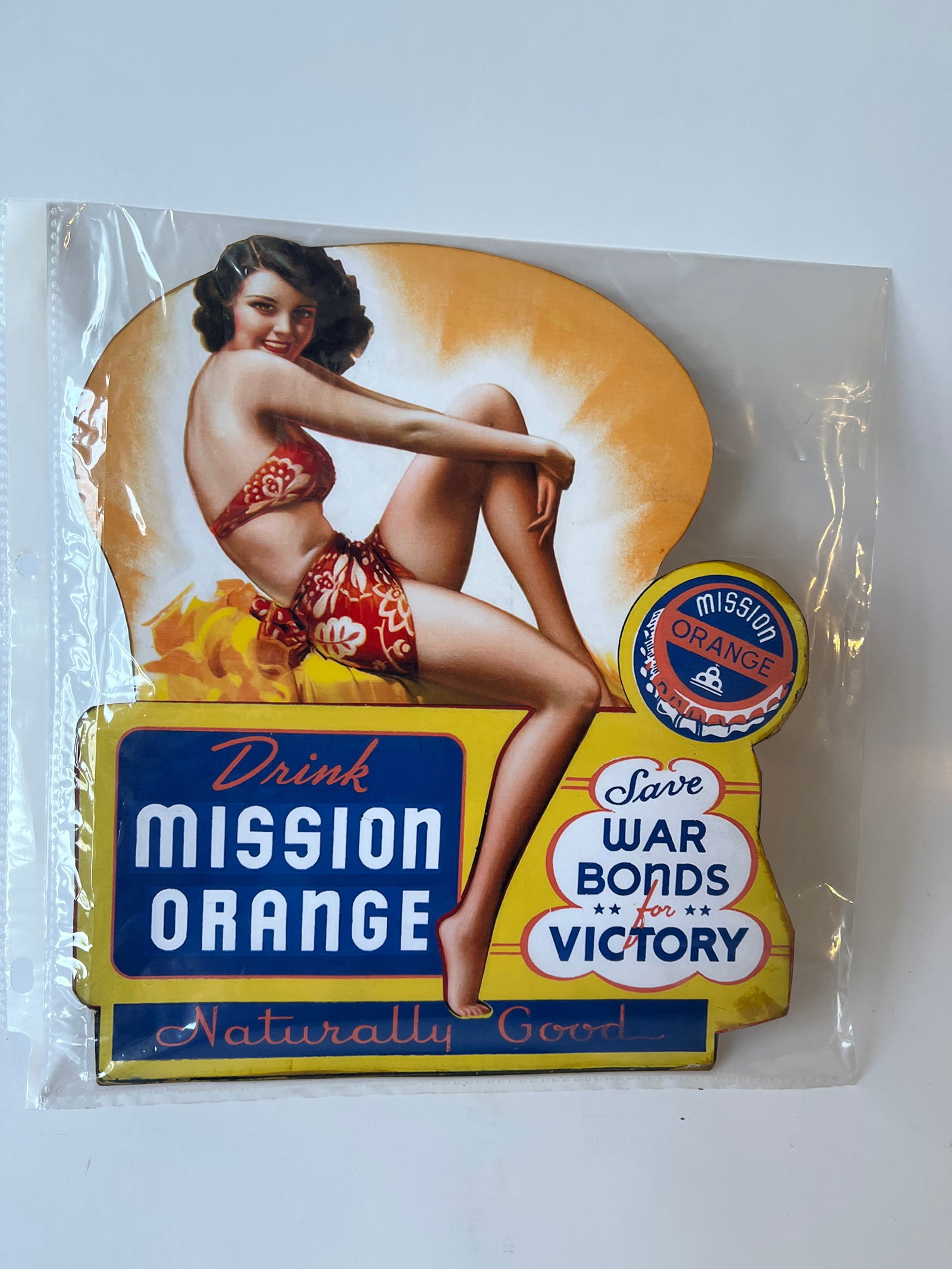 Drink Mission Orange small Dor Push sign. 9" X 8". (1 of 3)