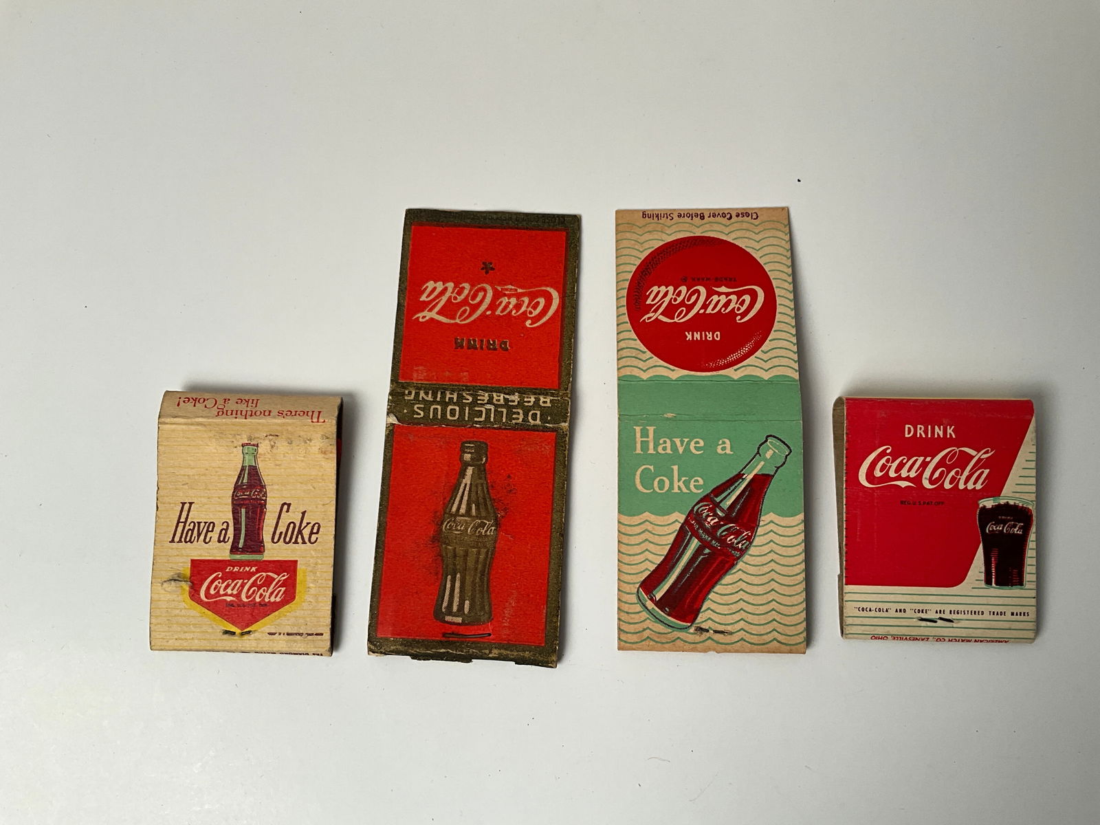 Lot of 4 Coca Cola Soda Advertisng Matchbooks (1 of 3)