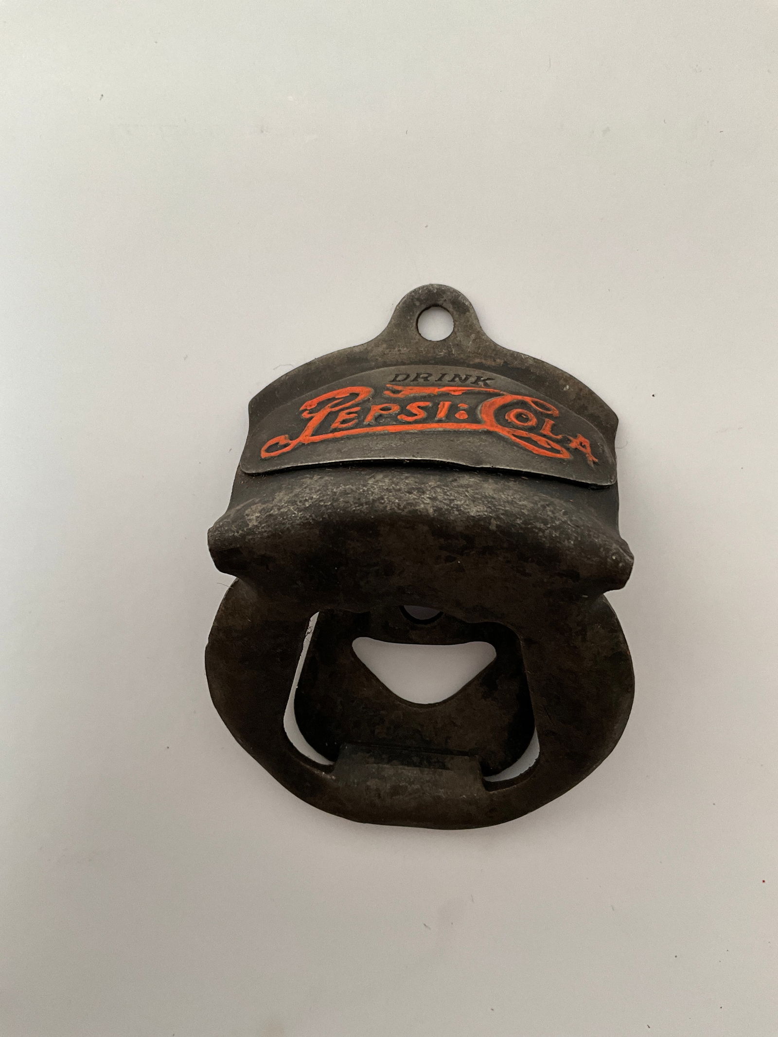 Early Pepsi Soda Pop Advertsiing Wall Mounted Opener, double dot and super nice (1 of 4)