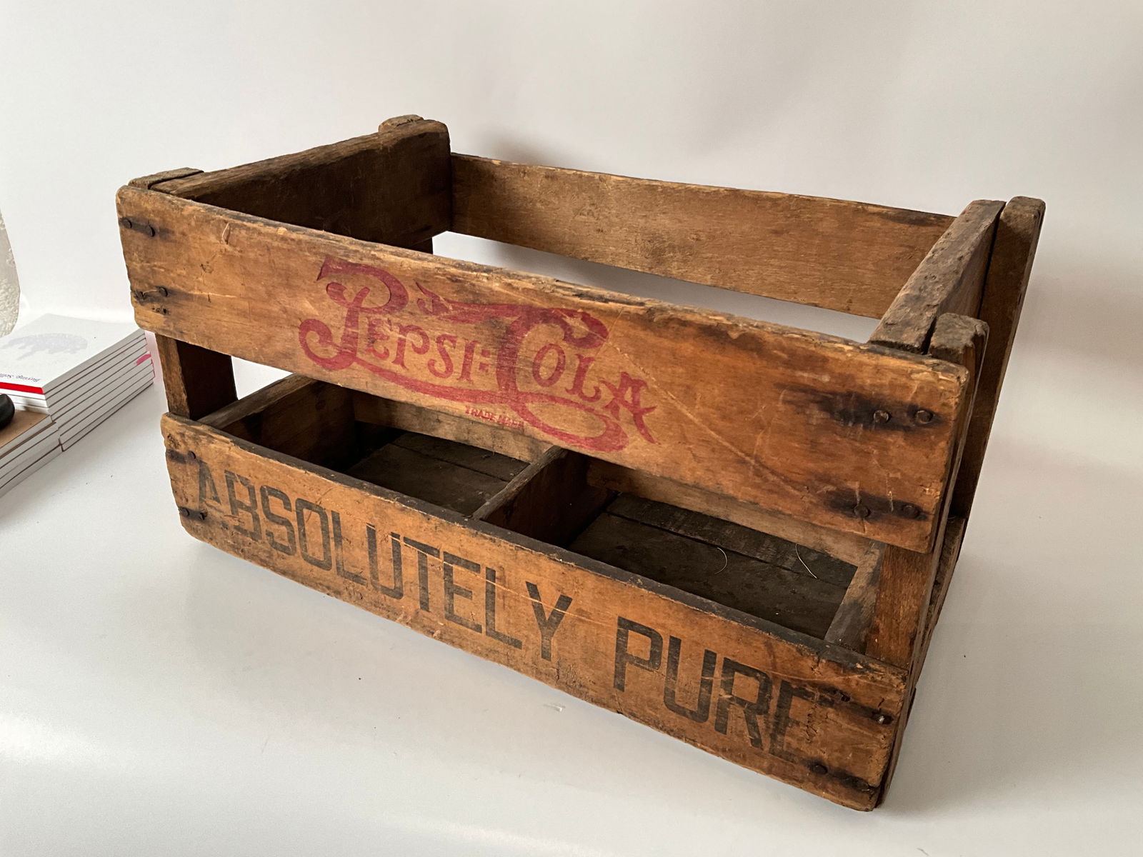 Pepsi Double Dot Wooden Crate "Absolutely Pure" (1 of 6)