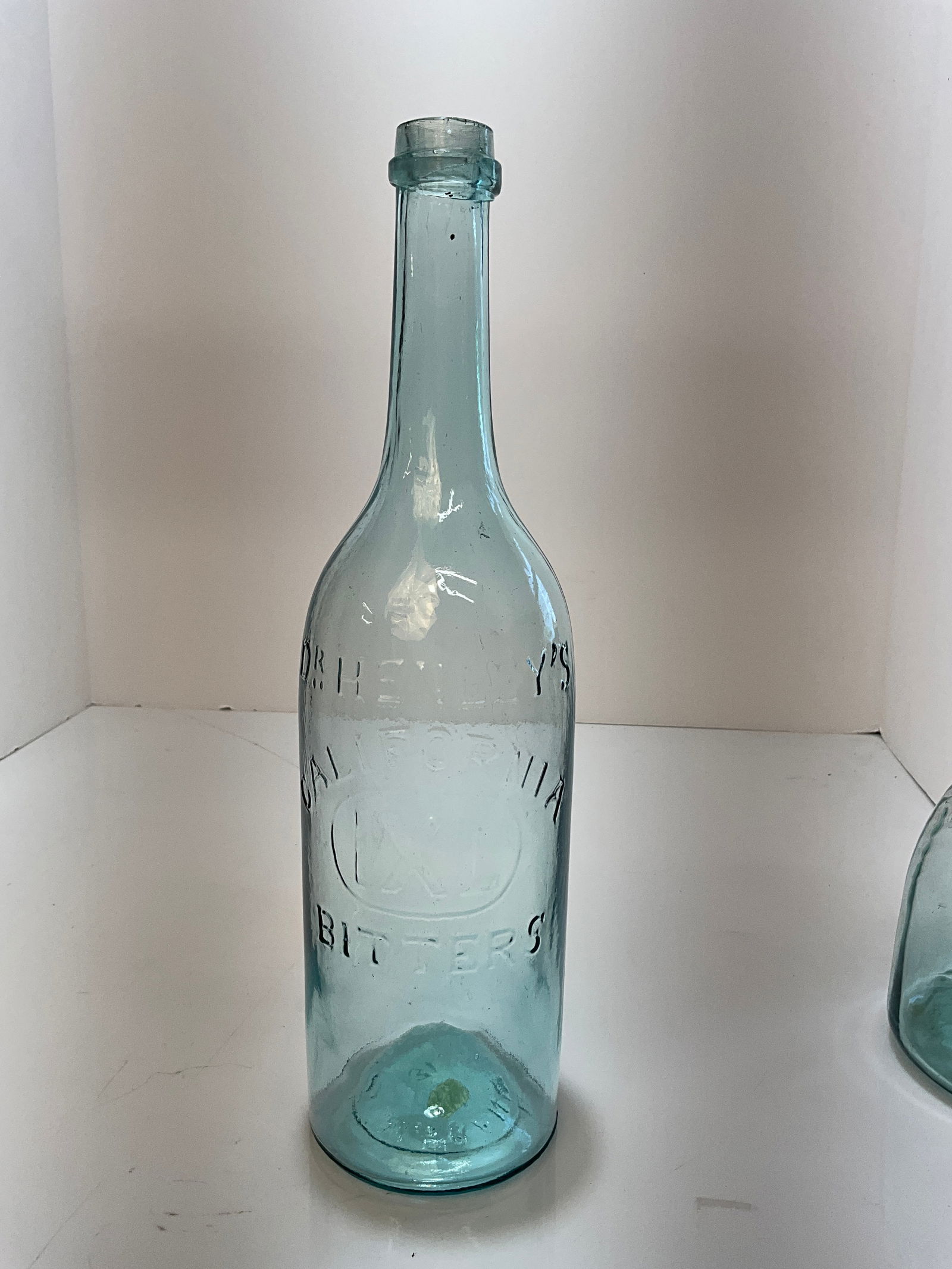 Dr. Henley's California IXL Bitters Bottle, Aqua, HTF, 12" Tall (1 of 7)