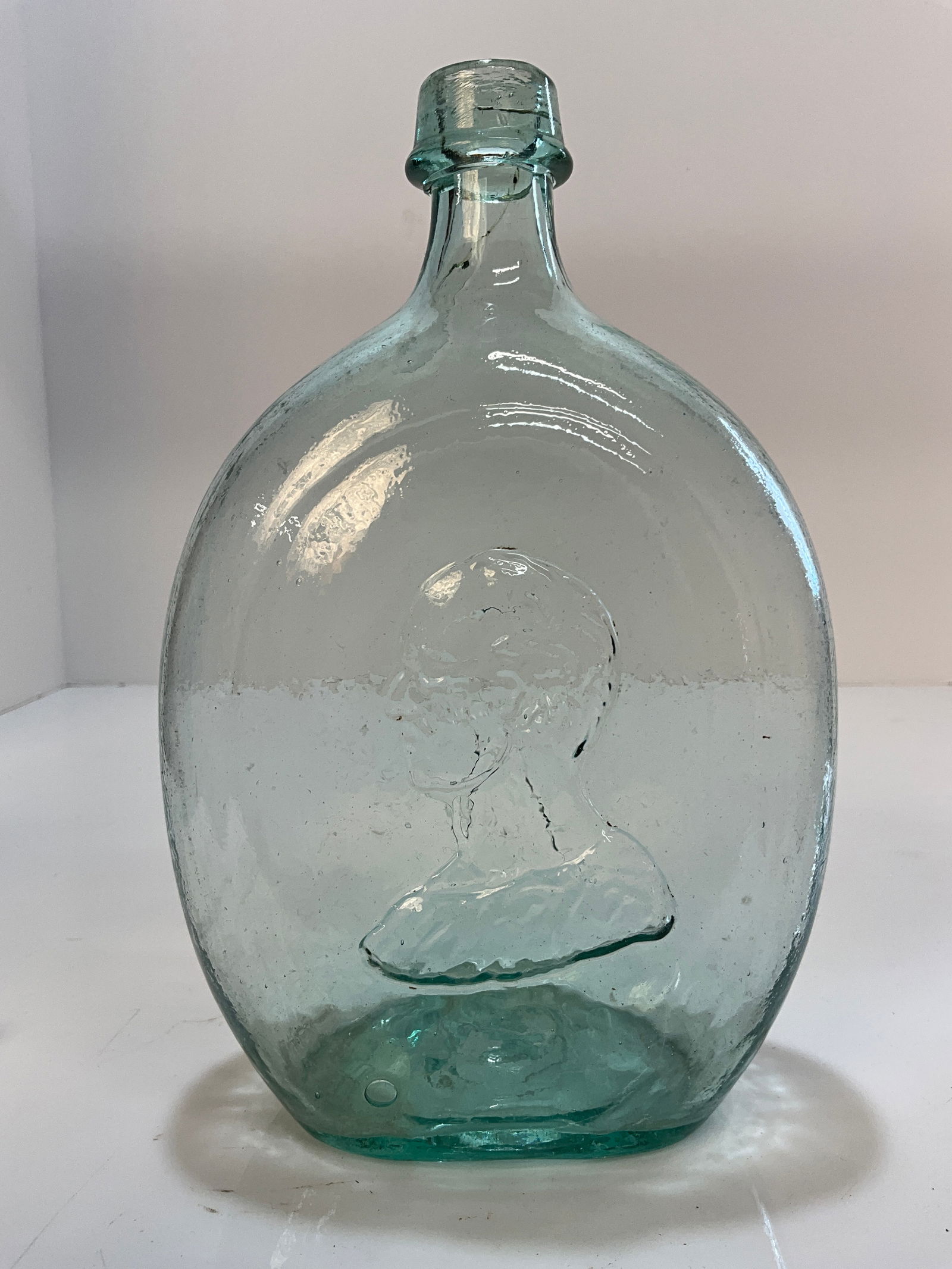 1840's/1850's George Washington/Sheaf of Wheat Quart Historical Flask (1 of 7)