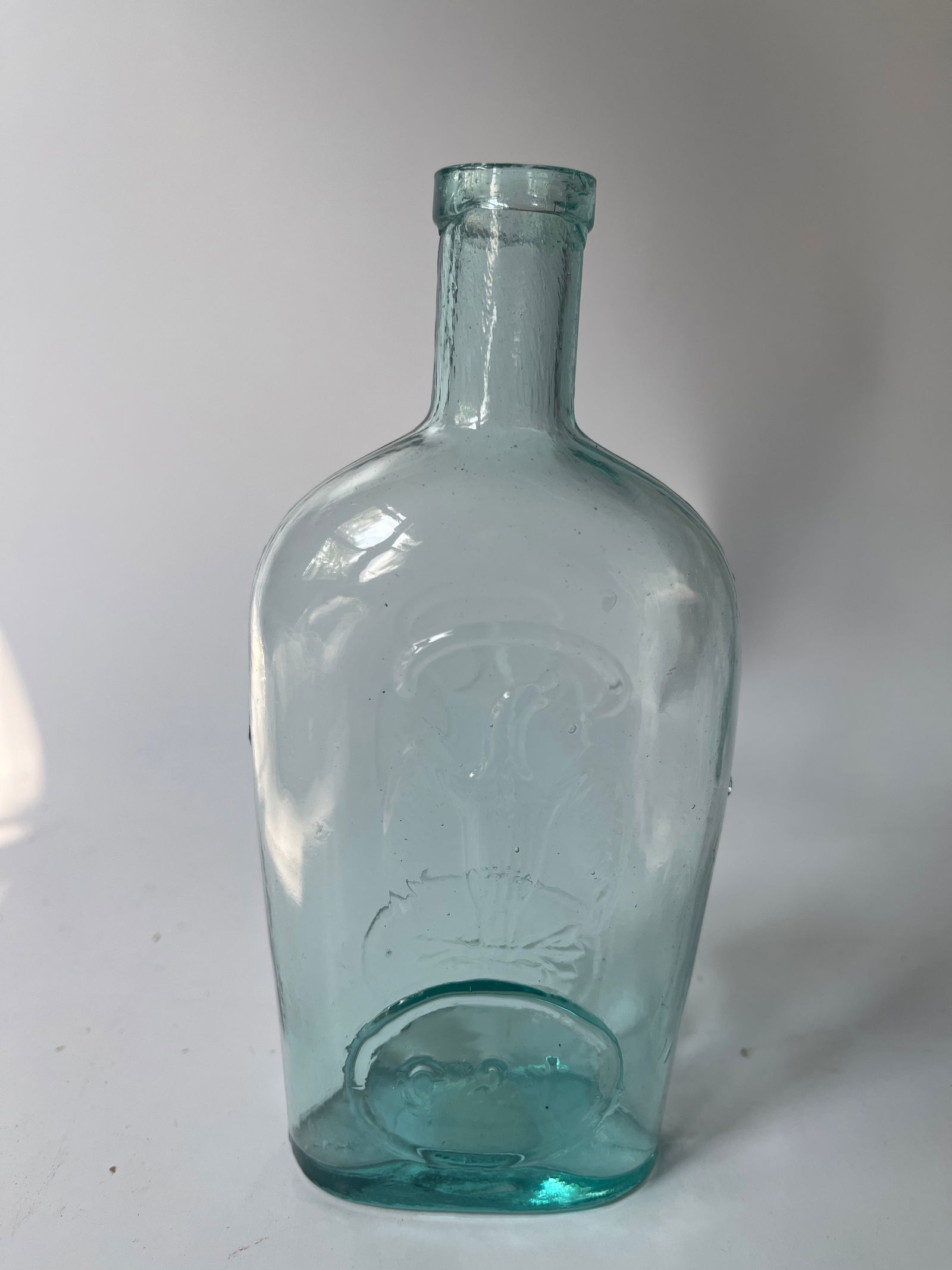 Half Pint Aqua Double Eagle C&I Flask (1 of 5)