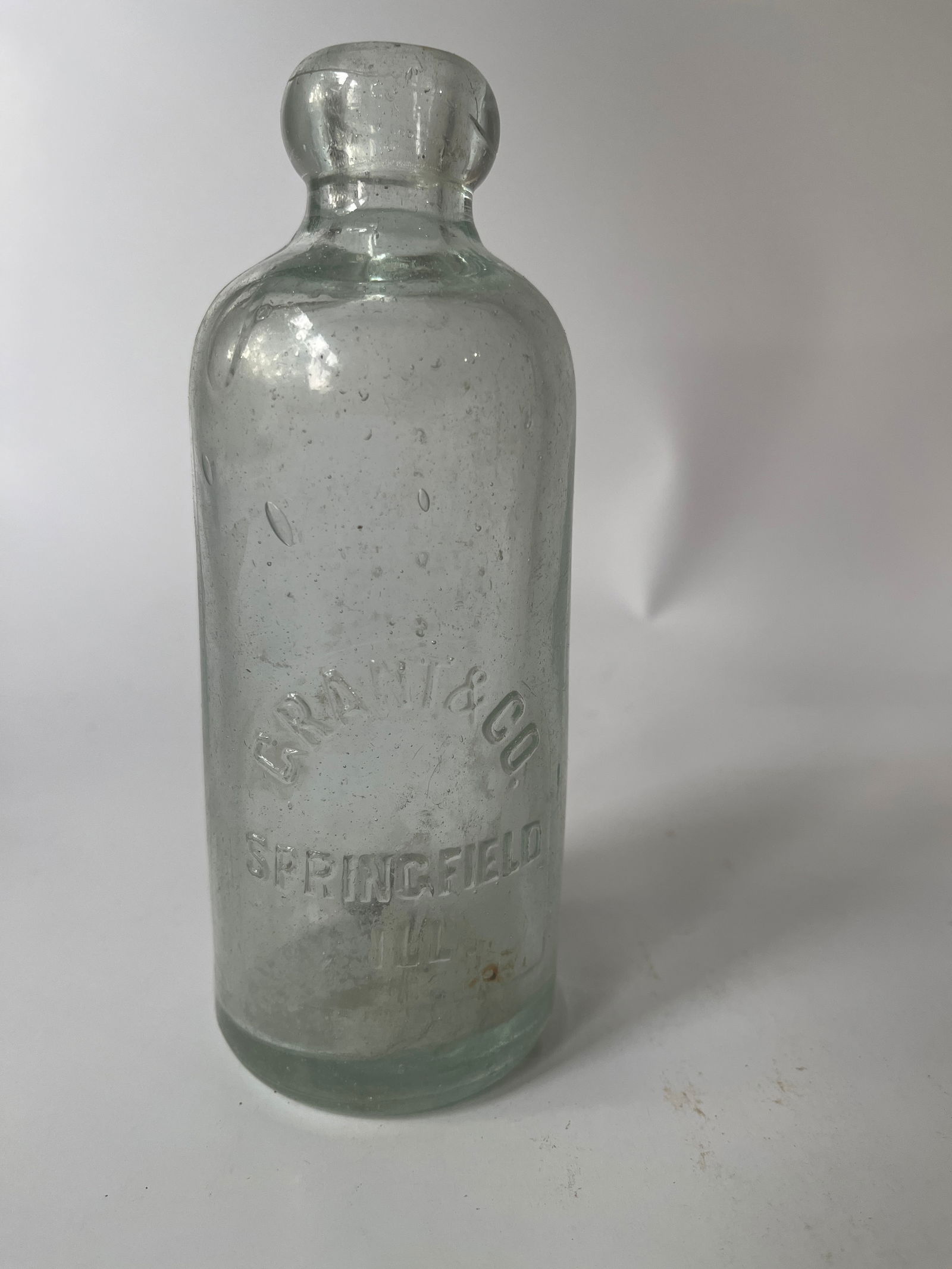 Grant & Co Springfield, Ill aqua hutch soda. (1 of 4)