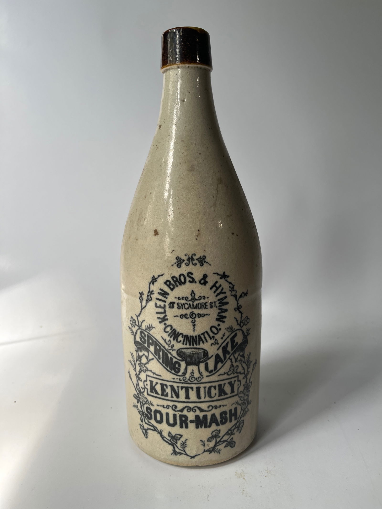 Klein Bros & Hyman Kentucky Sour Mash Cincinnati, O stoneware bottle. (1 of 4)