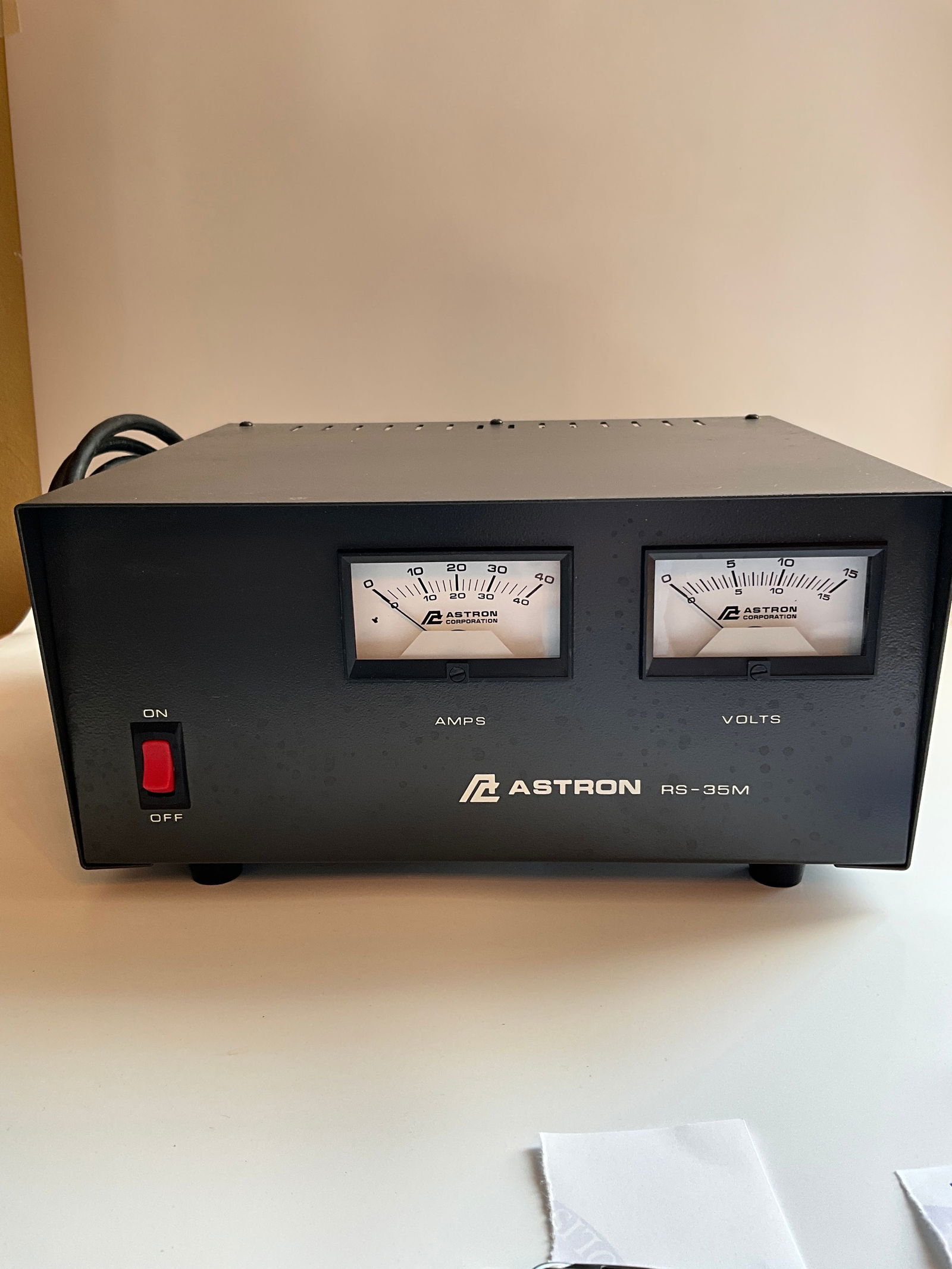 Astron RS-35m Power Supply-Powers On- Nice Clean example.: Astron RS-35m Power Supply-Powers On. This item appears nice and clean and it was well taken care of. The item was working when removed from the home.This item was removed from a non-smoking home, and