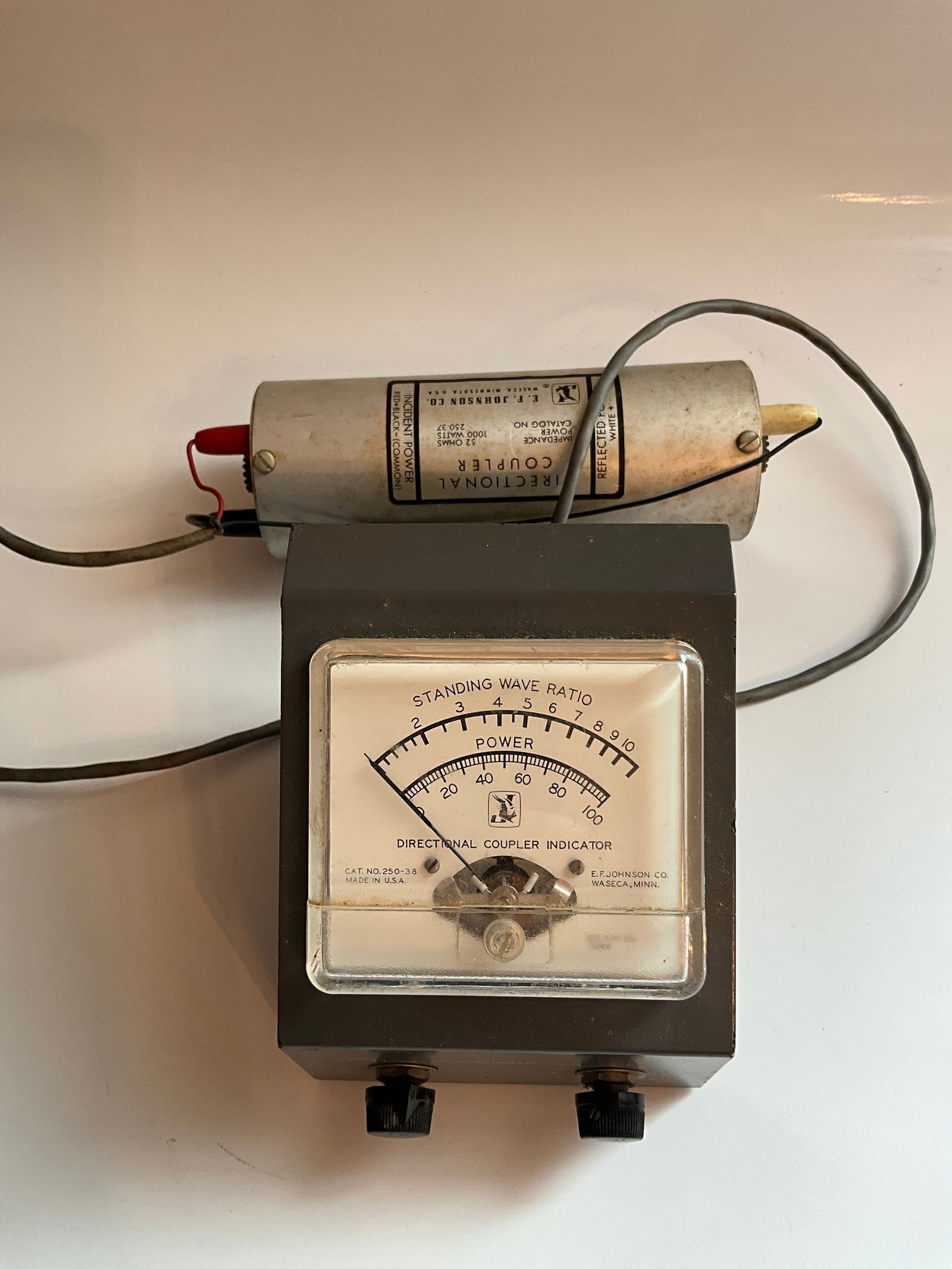 E.F. Johnson Catalog No. 250-38 Directional Coupler Indicator (1 of 3)