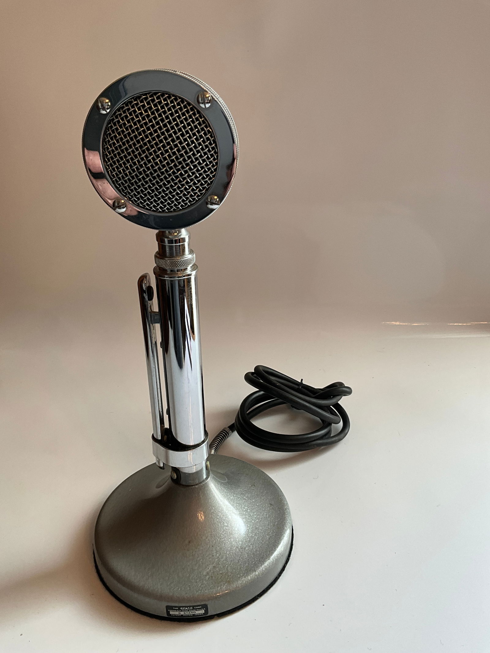 VTG Astatic Corp Model D104 Lollipop Microphone G Stand Ham Radio! (1 of 3)