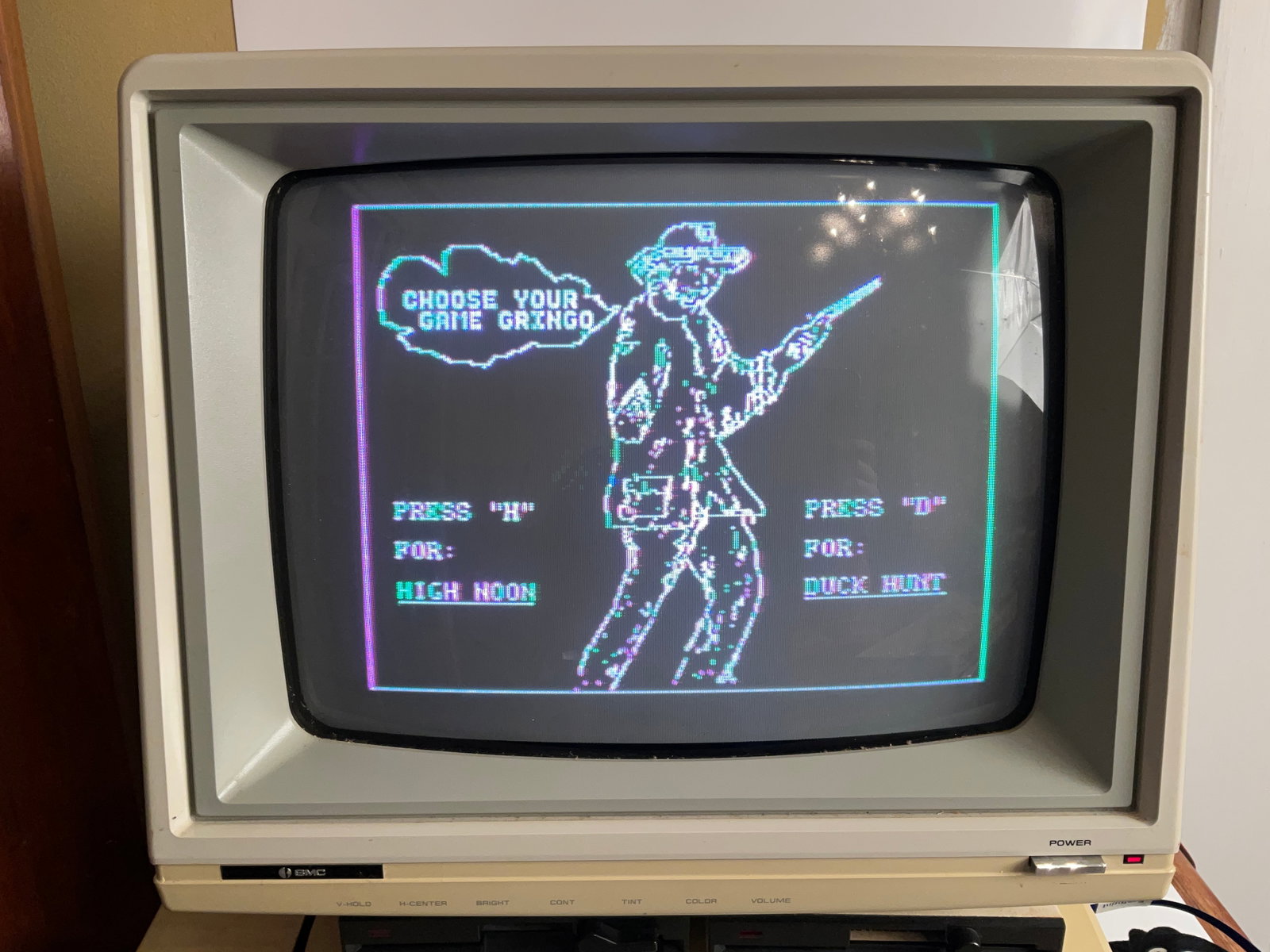 BMC Color Monitor BM-AU9191U- WORKS!: BMC Color Monitor, BM-AU9191U. This monitor was hooked up to an Apple IIe and did work at the time of this listing. We did take a picture to show that it was working at the time of the listing. This i