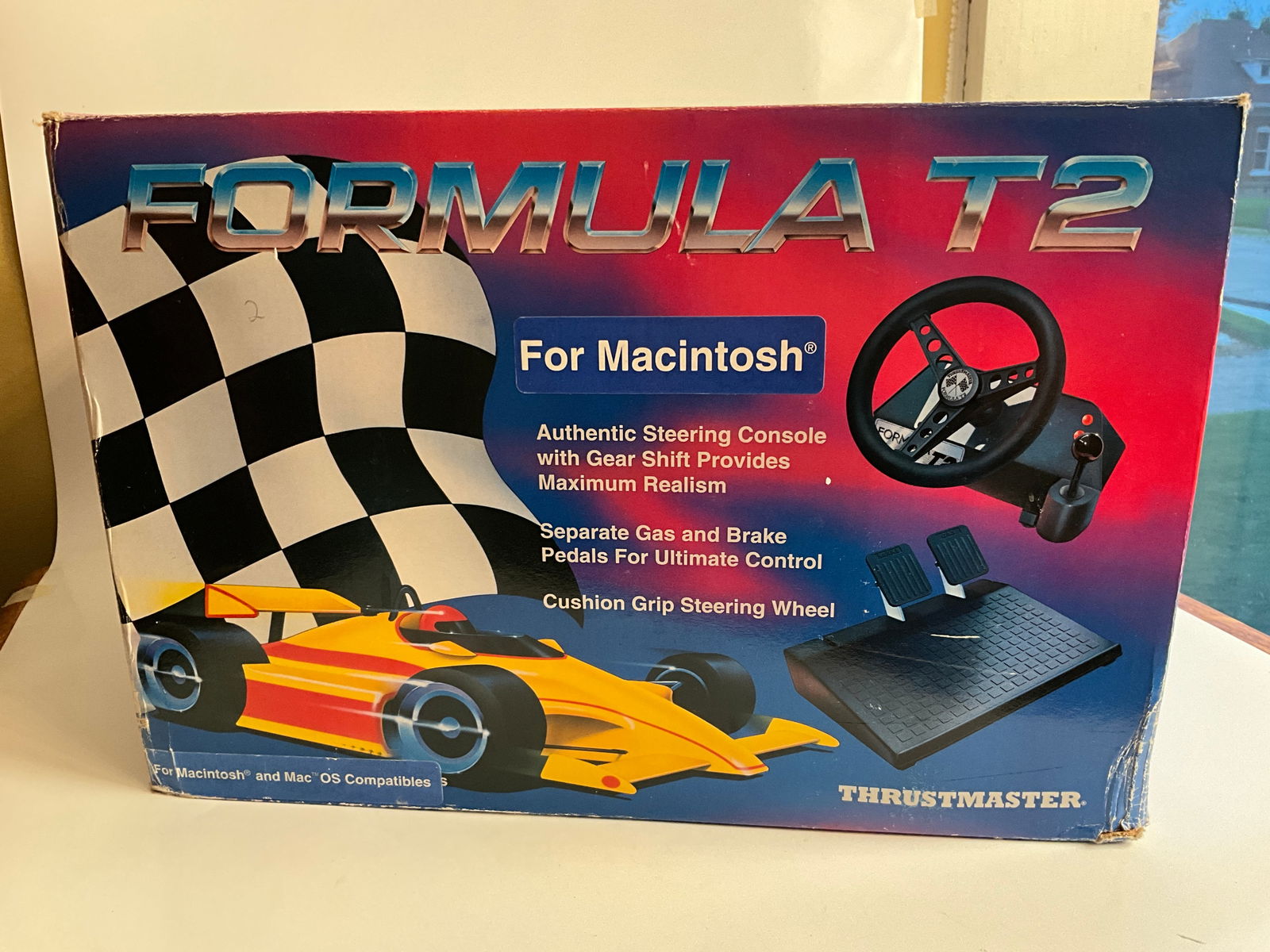 Thrustmaster Formula T2 Steering Console with Gear Shift and Gas/Break Pedals for Macintosh (1 of 6)