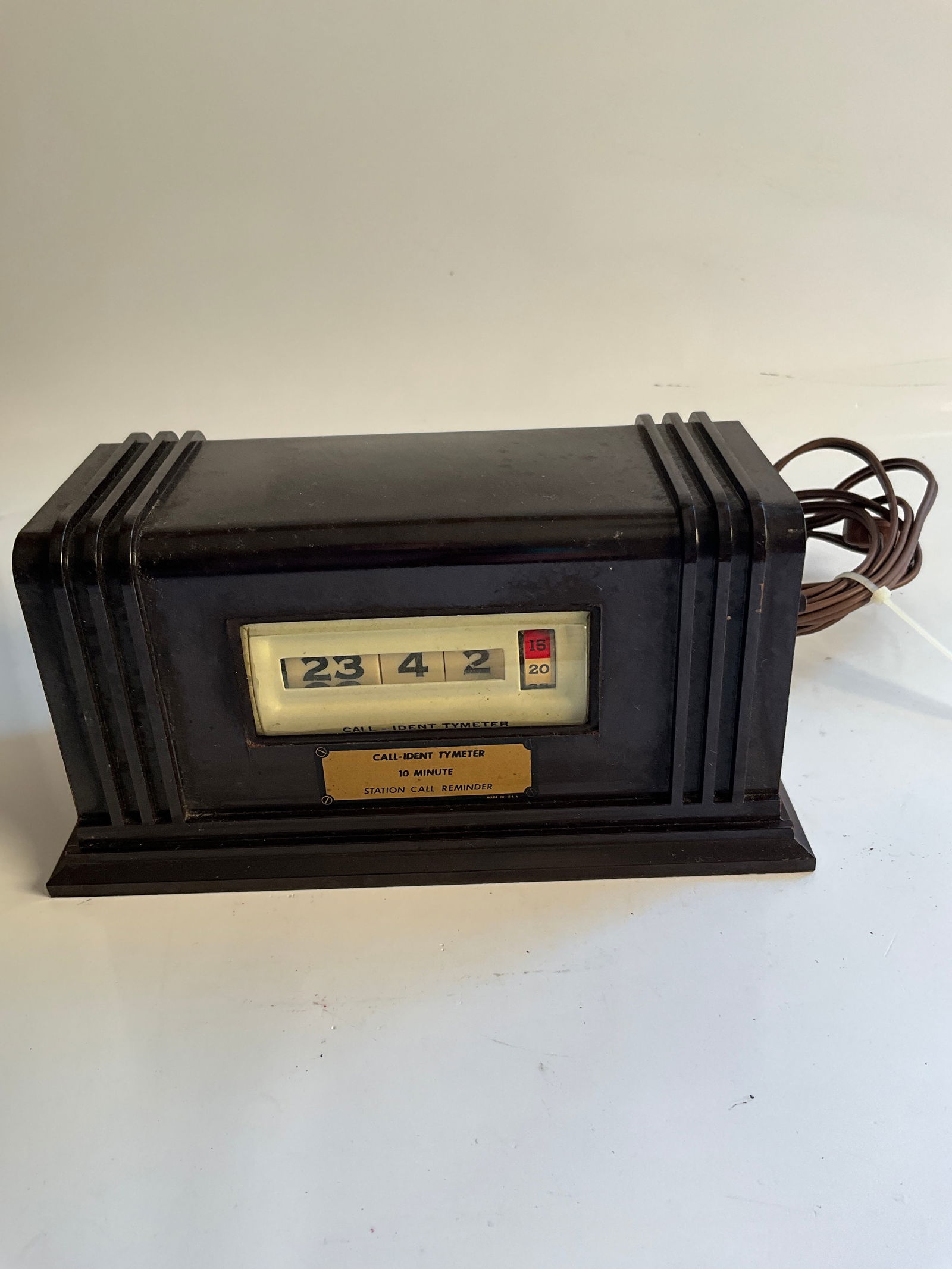 Vintage Bakelite Tymeter 24 Hour Clock Pennwood Numechron GMT Model 100 (1 of 3)