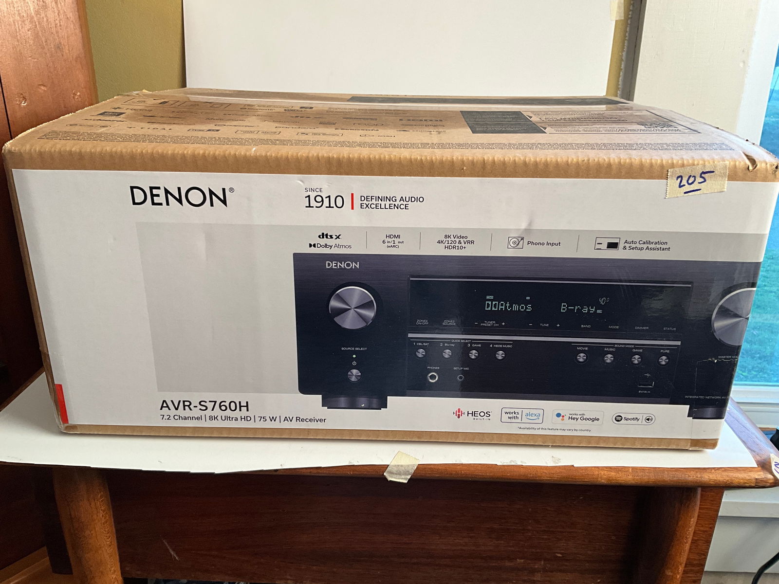 NEW-Denon AVR-S760H 7.2 Ch 8K Ultra HD AV Receiver Dolby Atmos DTS:X Bluetooth WiFi (1 of 4)