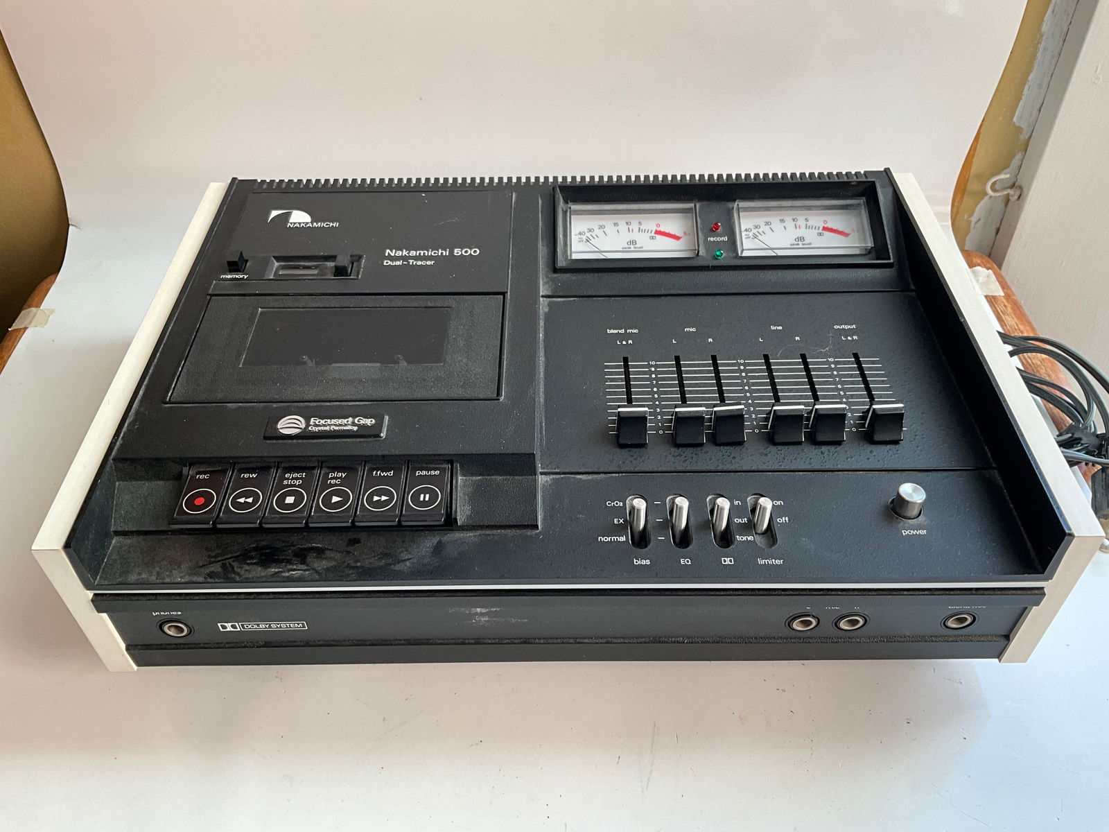 Nakamichi 500 Dual Tracer Vintage Cassette Deck Player -Powers-on Pre-Owned (1 of 3)