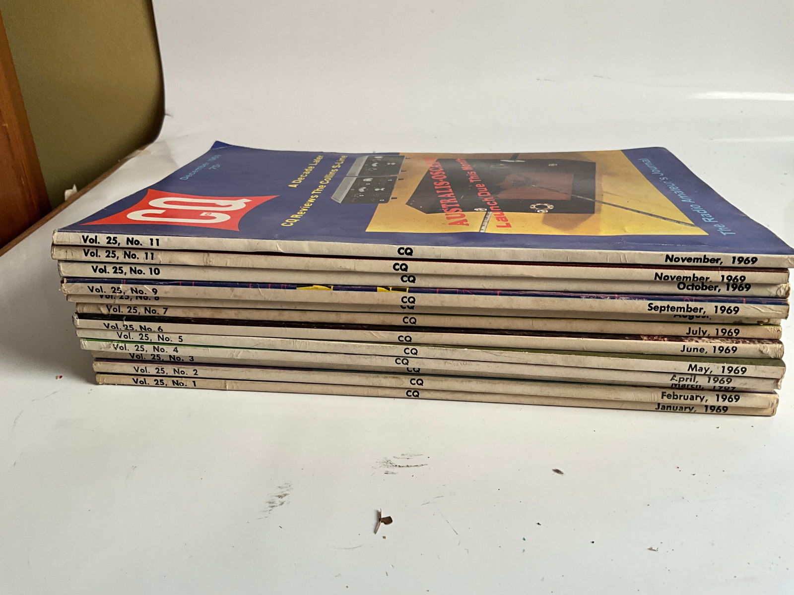 "CQ" Amateur Radio Magazine Complete Year - Jan. 1969 - Dec. 1969 - 12 Magazines (1 of 2)