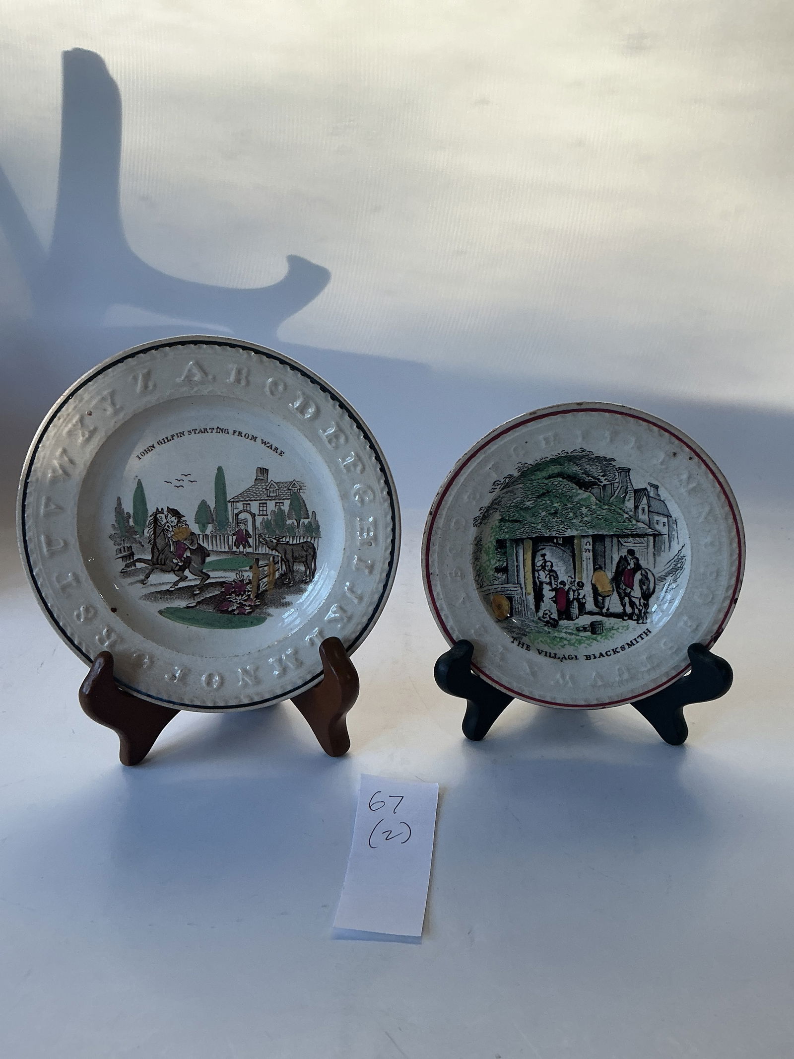 Alphabet Plates With English Scenes (1 of 6)