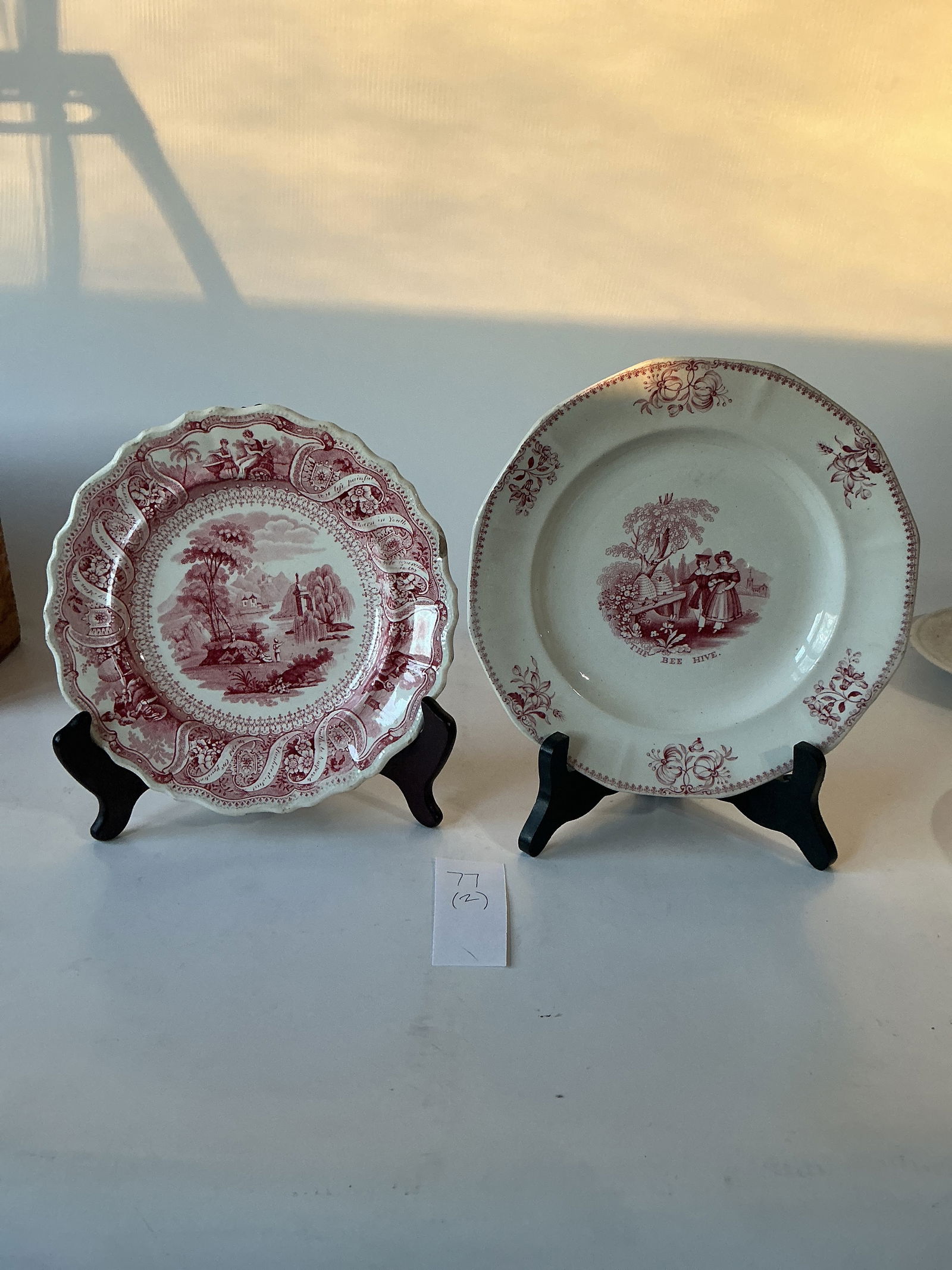 Two Early Staffordshire Plates (1 of 5)