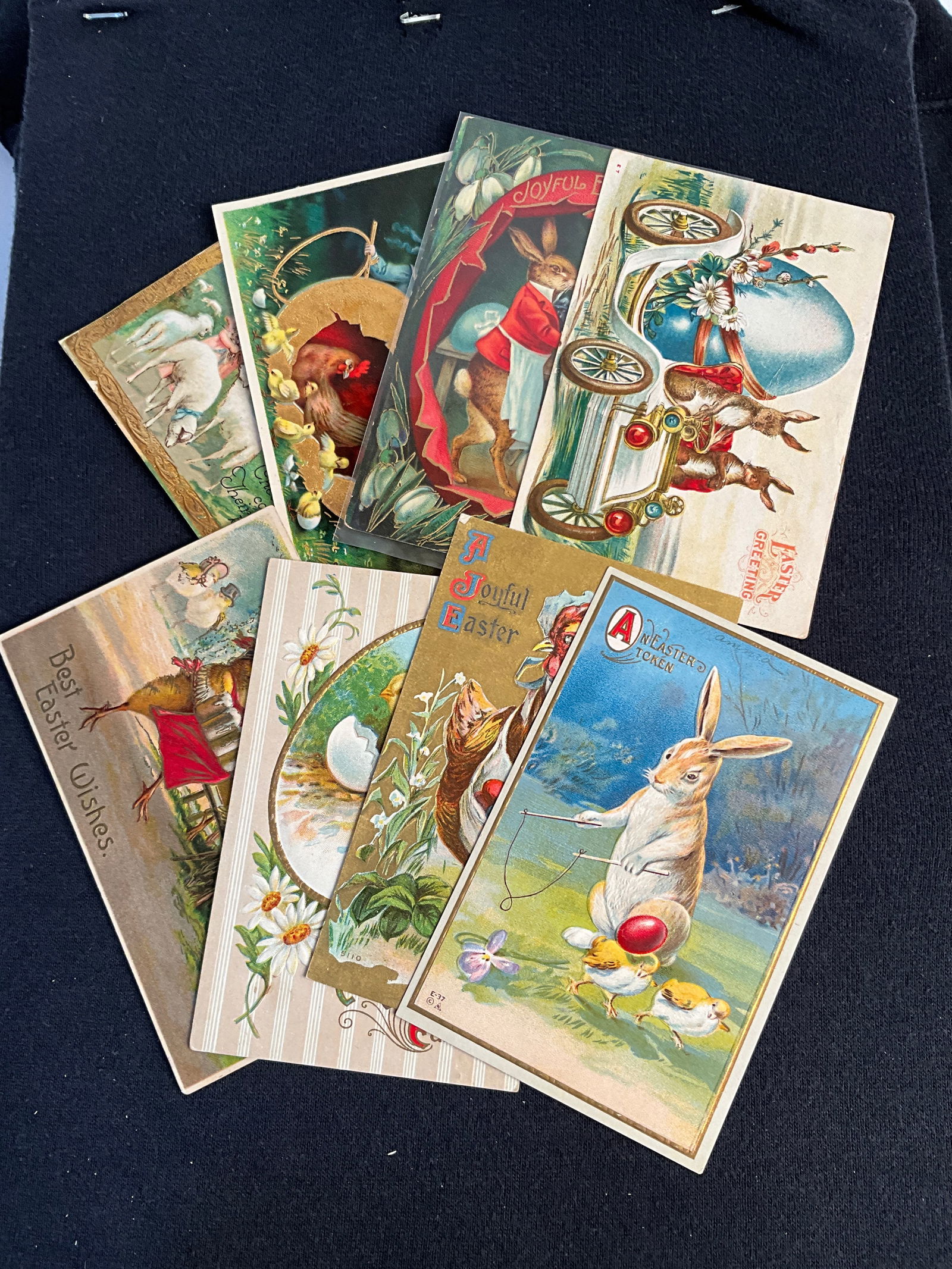 Post Cards, 1910s, Lot of 8 - Easter Post Cards (1 of 5)