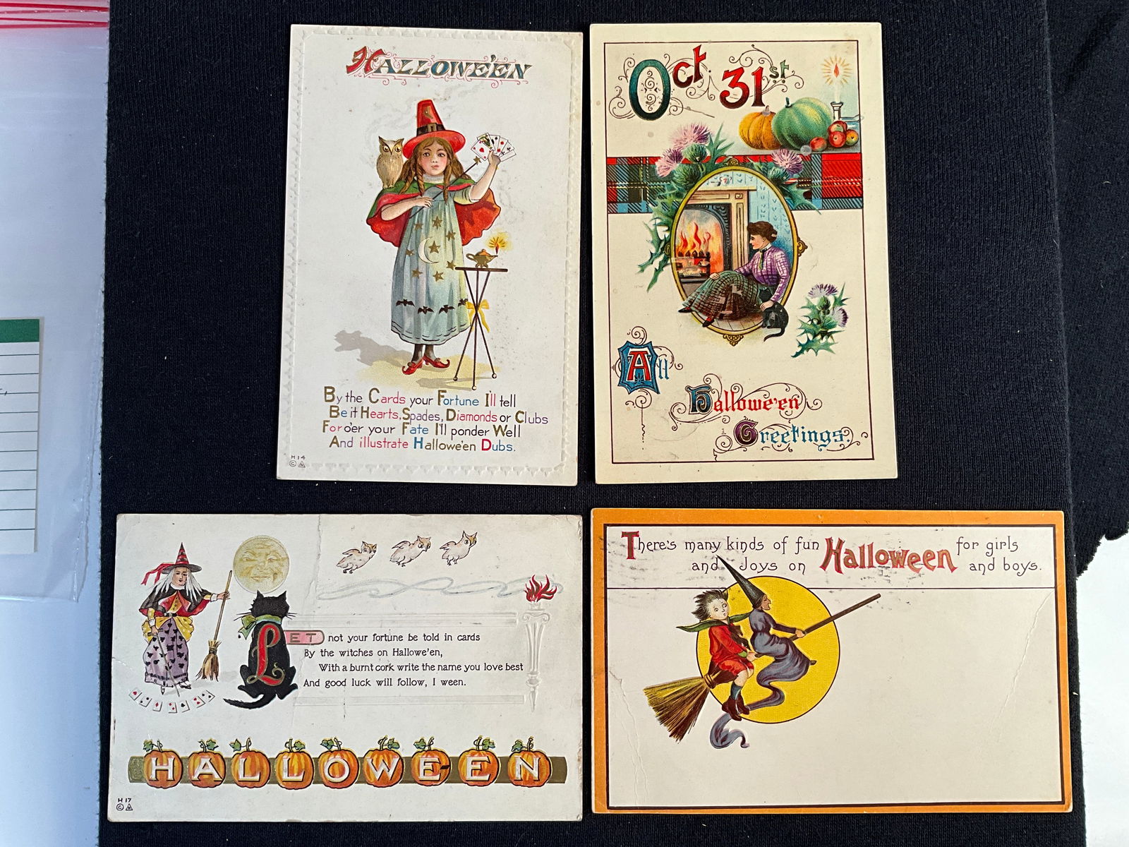 Post Cards, Ca. 1912-1916, Lot of 4 – Halloween Post Cards (1 of 5)