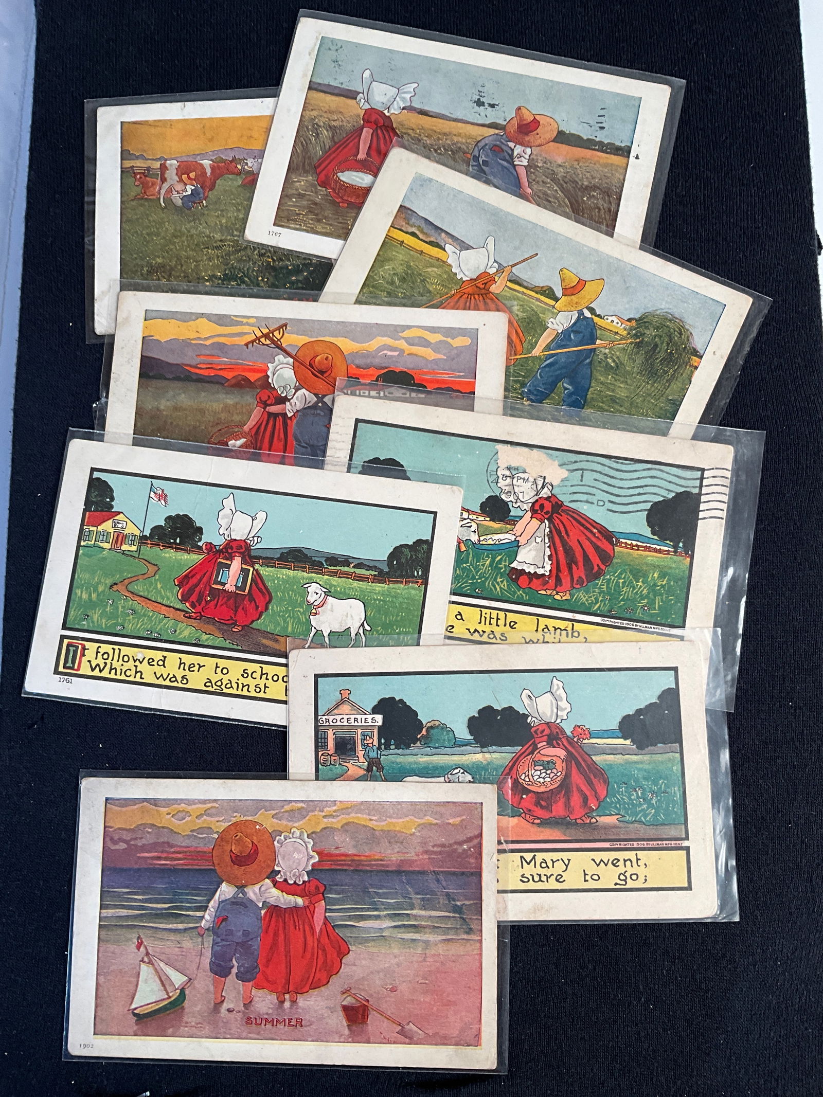 Post Cards, Ca. 1906 - 1908, Large Lot of Sun-bonnet Children Post Cards (1 of 5)