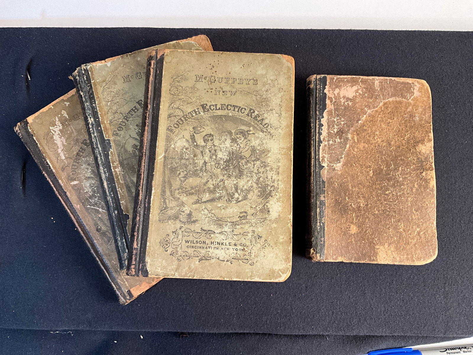 Antique School Books, Four Reading Books, Late 1865-1866 (1 of 13)