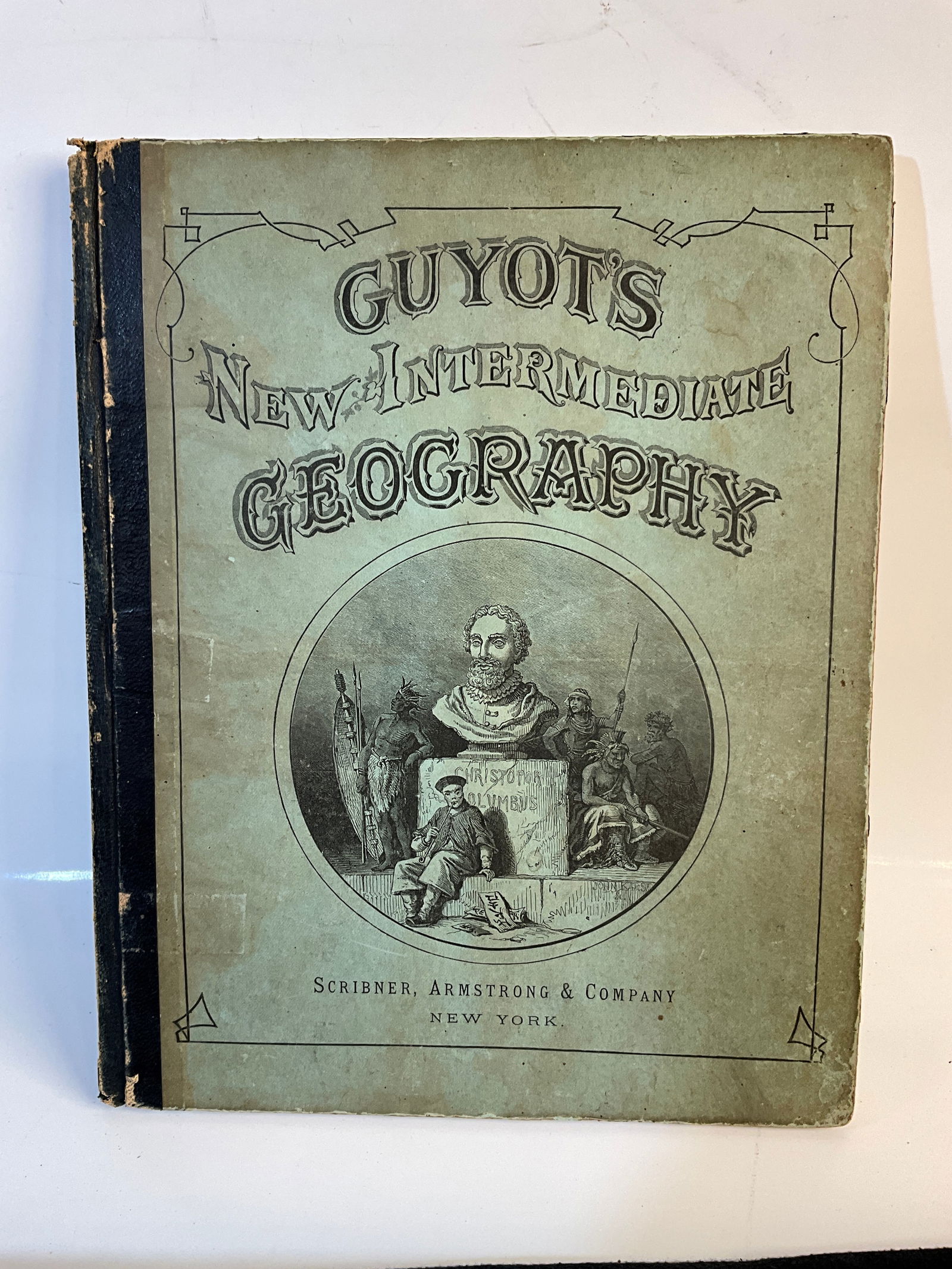 Antique School Book, One Geography Book (1 of 6)