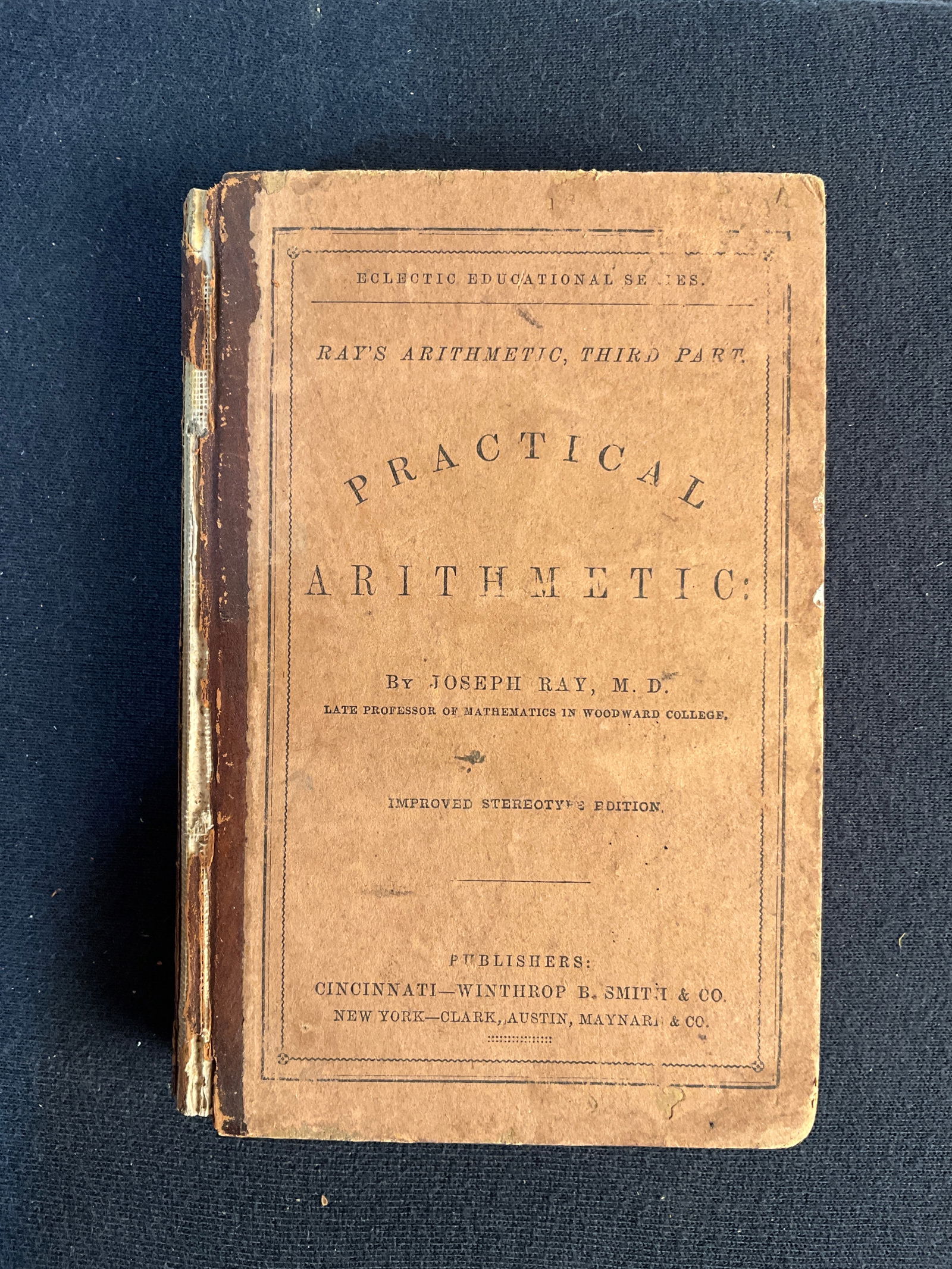 Antique School Book, One Math Book (1 of 7)