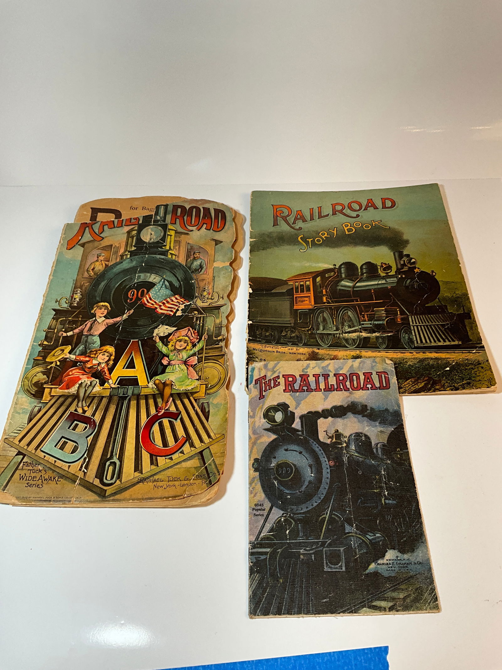 Antique, Turn-of-the-Century, Children's Railroad Books (1 of 9)