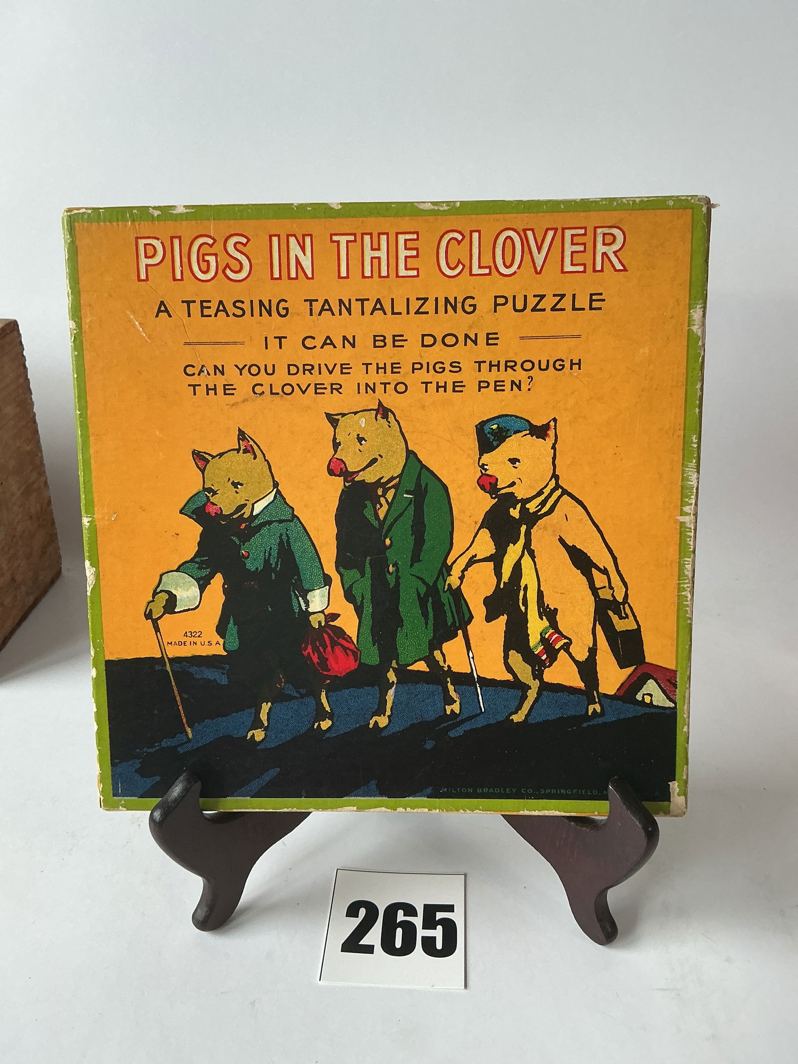 Pigs In The Clover Game: Pigs In The Clover Game by Milton Bradley. The game is complete and in great condition.