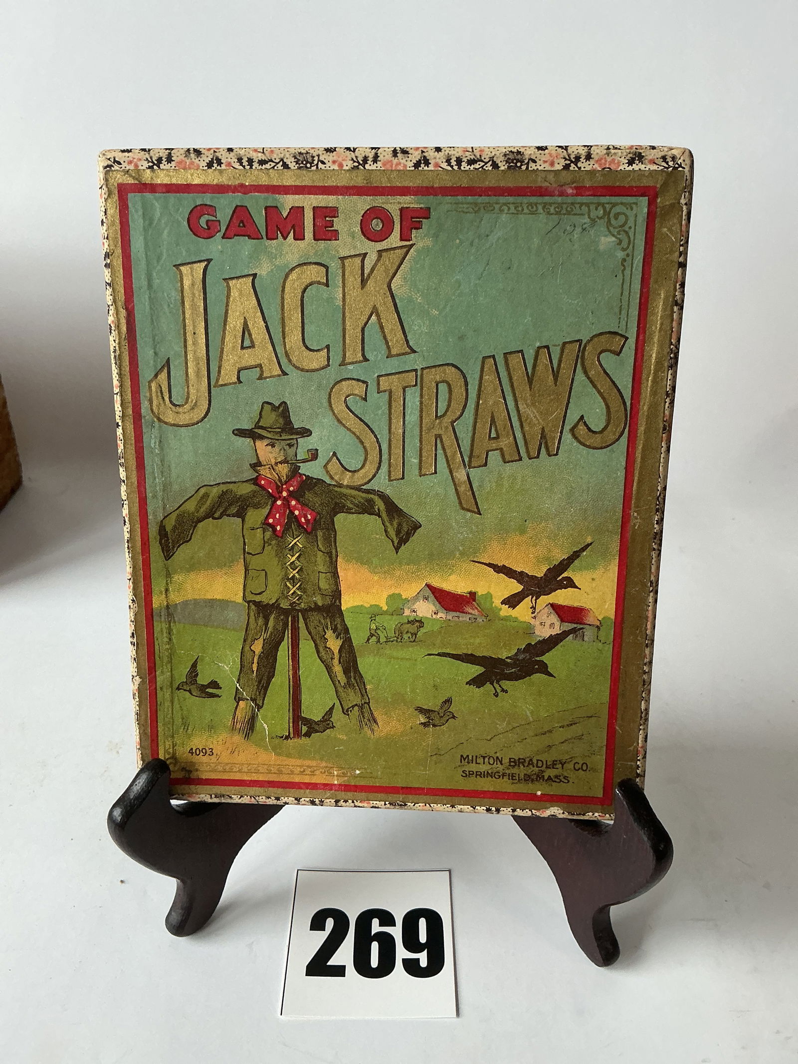 Game of Jack Straws by Milton Bradley: Here's a game called Game of Jack Straws. This game appears to be complete and is in gread condition. The cover has great graphics.