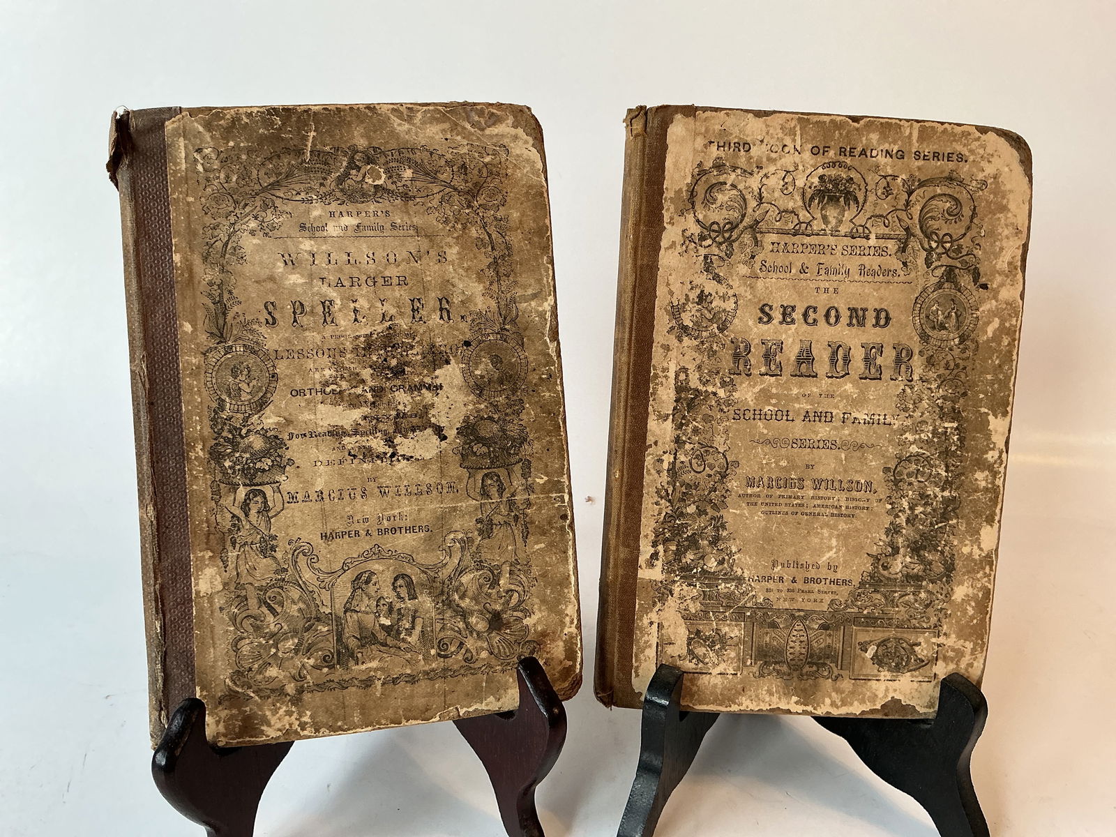 Early School Book Lot, 1 Speller and 1 Reader (1 of 4)