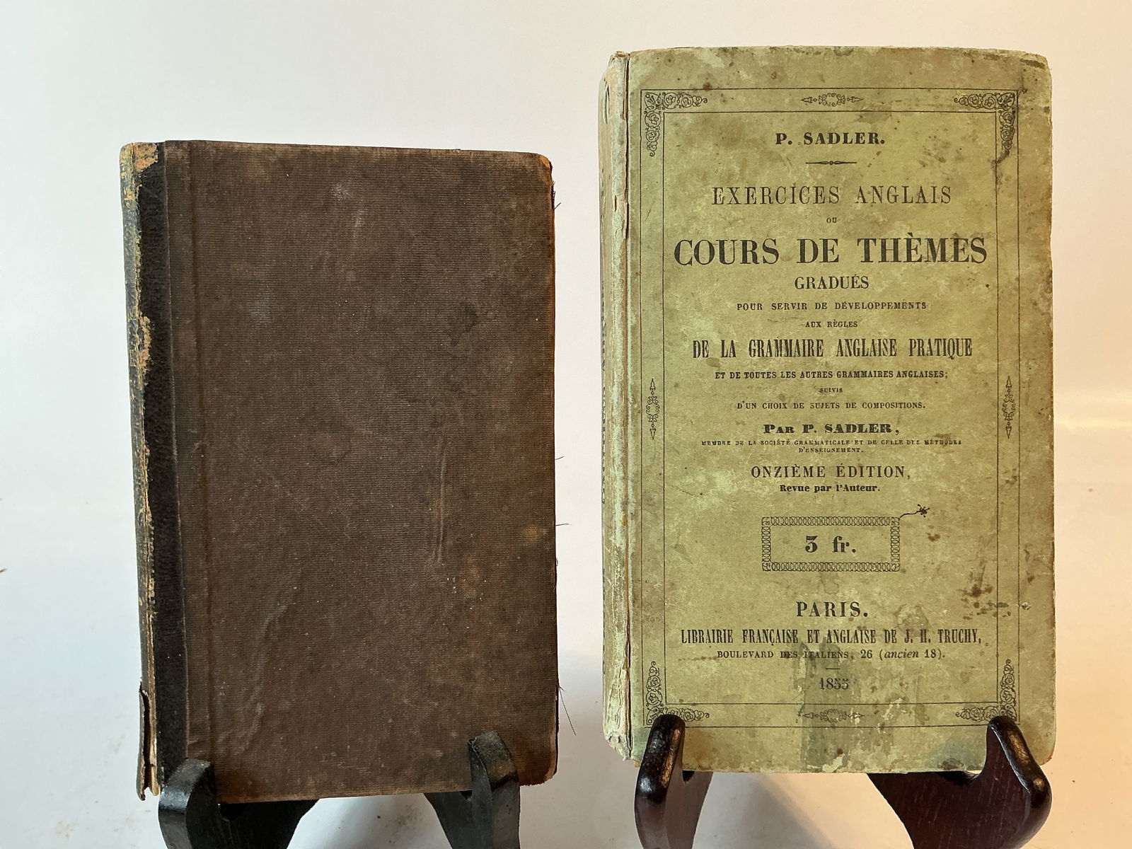 Early School Book Lot of 2 French Books (1 of 4)