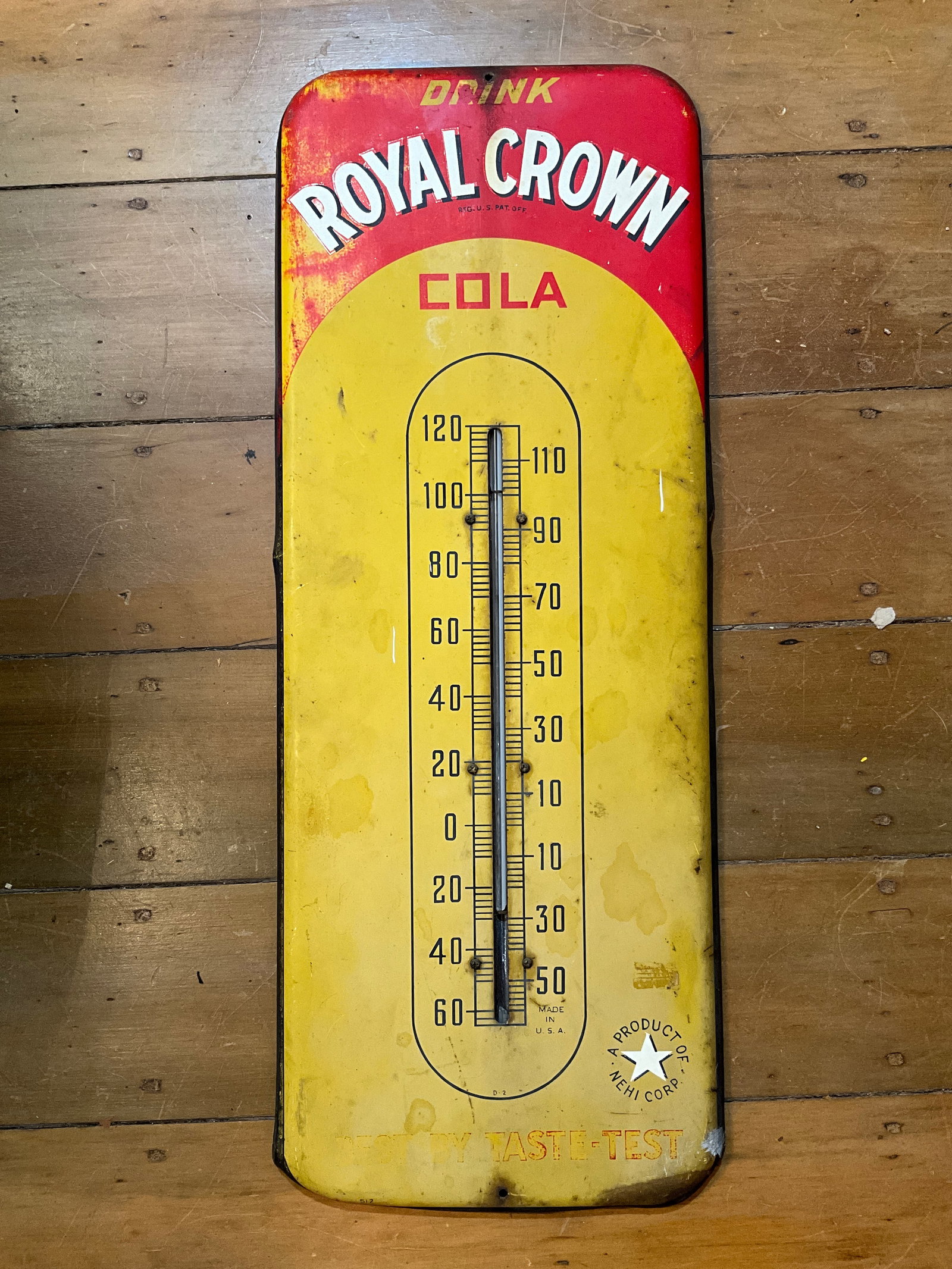 Original 1940's, Royal Crown Thermometer - Original with great patina (1 of 5)