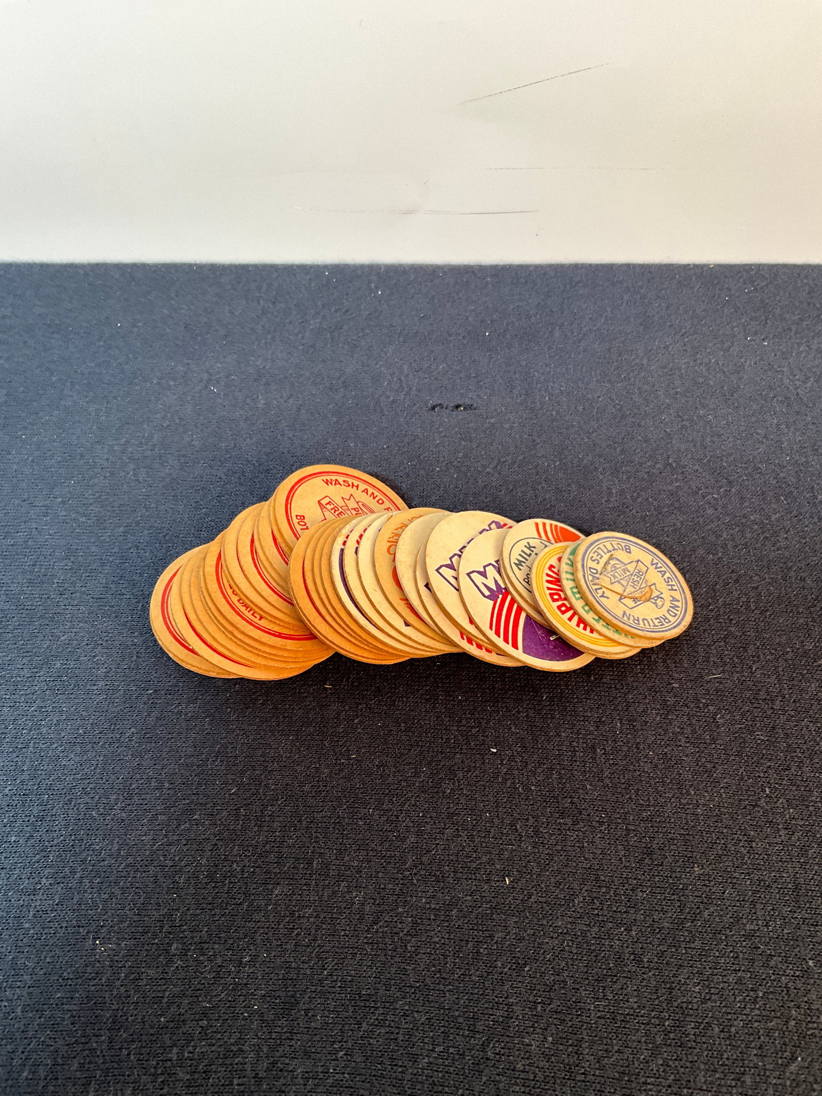 35 Various Milk Caps From all over the US. (1 of 2)