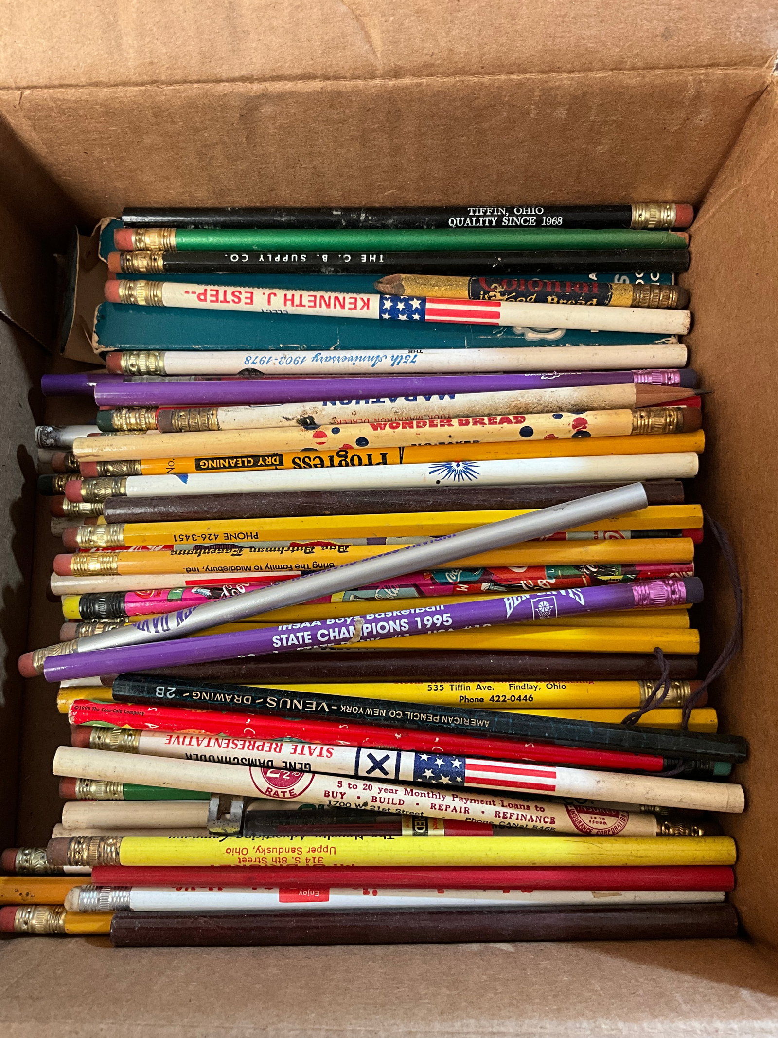 Large Lot of Advertising Pencils, 1970s and 80s (1 of 7)